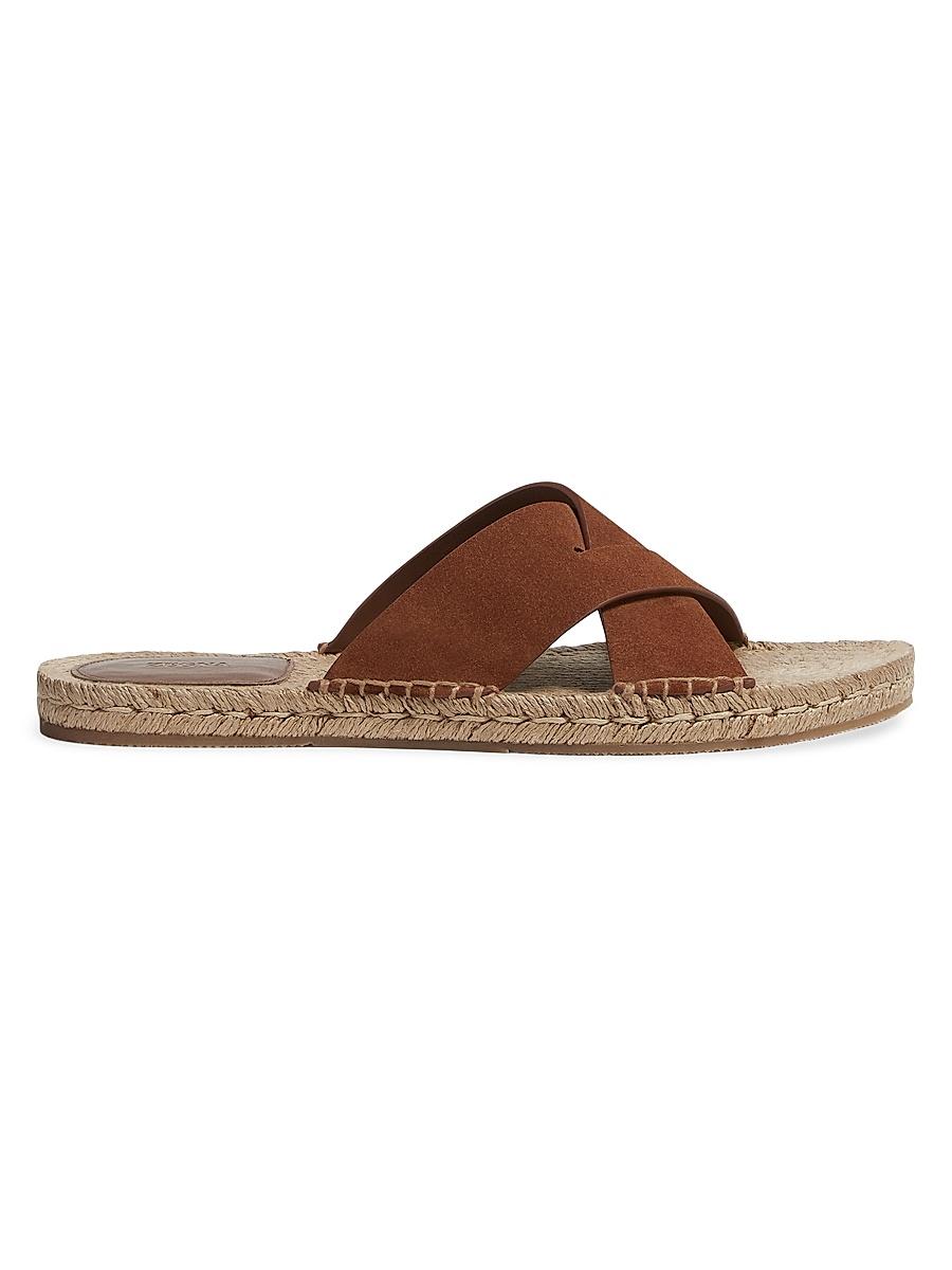 Mens Suede Espadrille Sandals Product Image