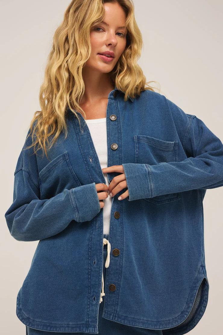 All Day Knit Denim Jacket Product Image