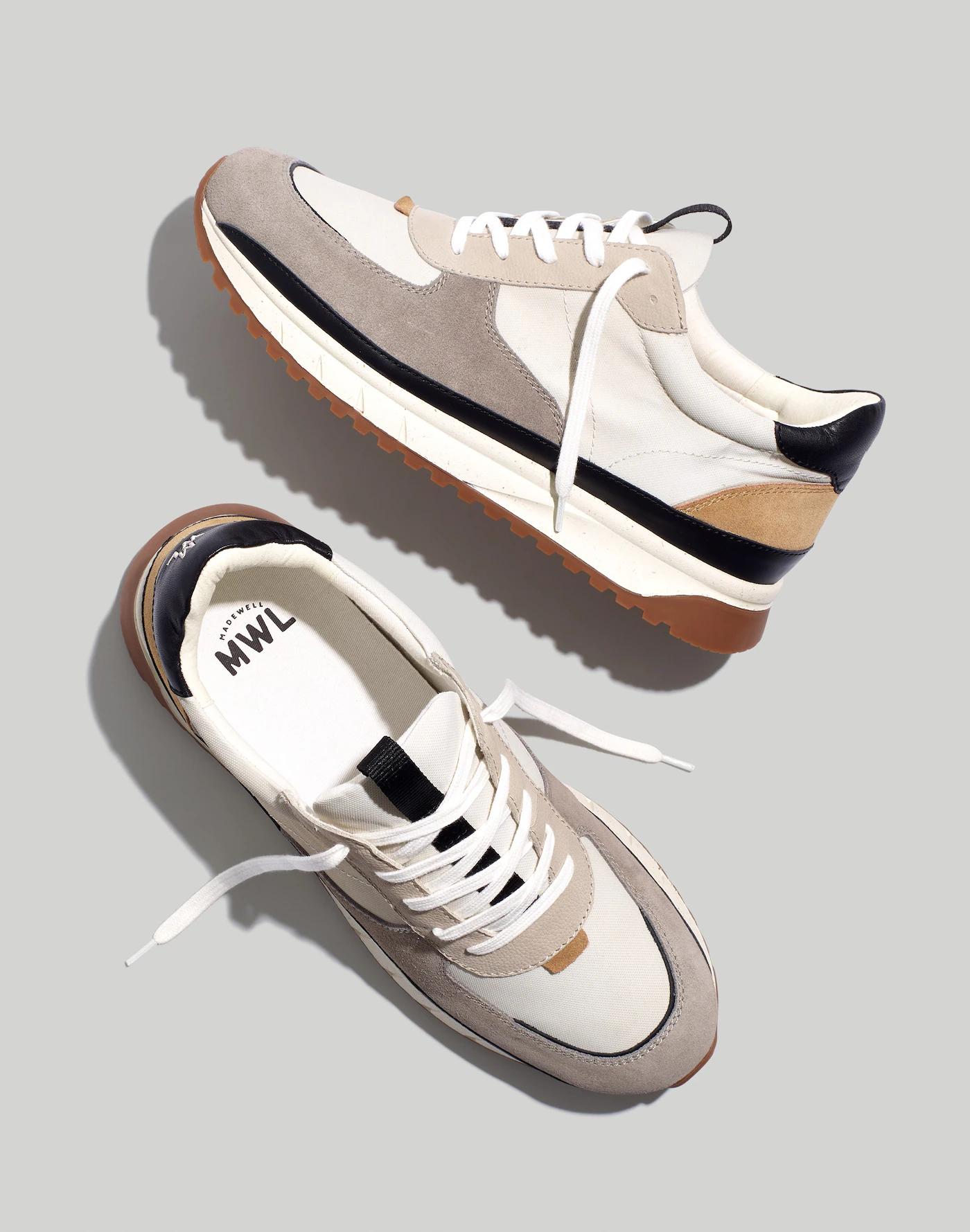 Kickoff Trainer Sneakers in (Re)sourced Canvas and Suede Product Image