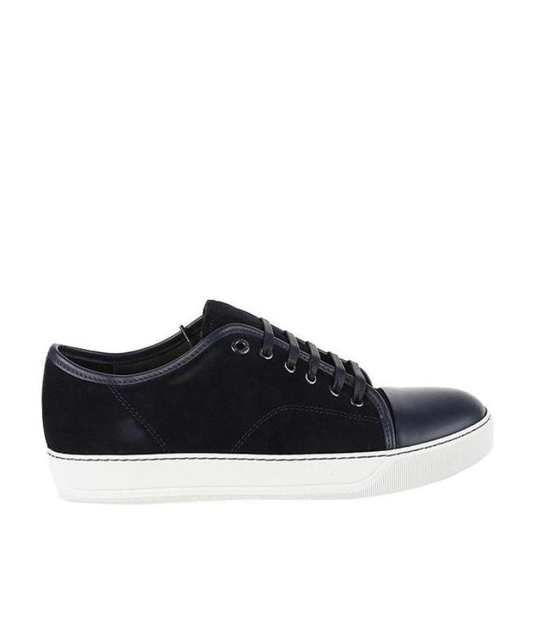 Black DBB1 Suede & Patent Leather Sneakers Product Image