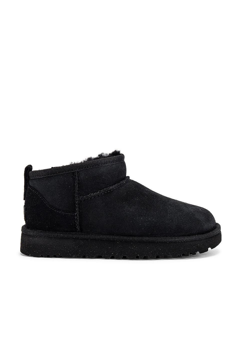 UGG Womens UGG Classic Ultra Mini - Womens Shoes Black/Black Product Image