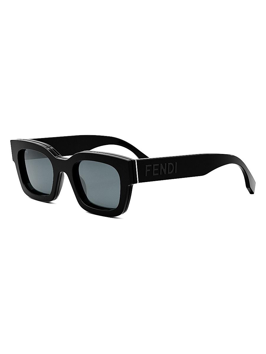 Mens Signature 50MM Rectangular Sunglasses Product Image
