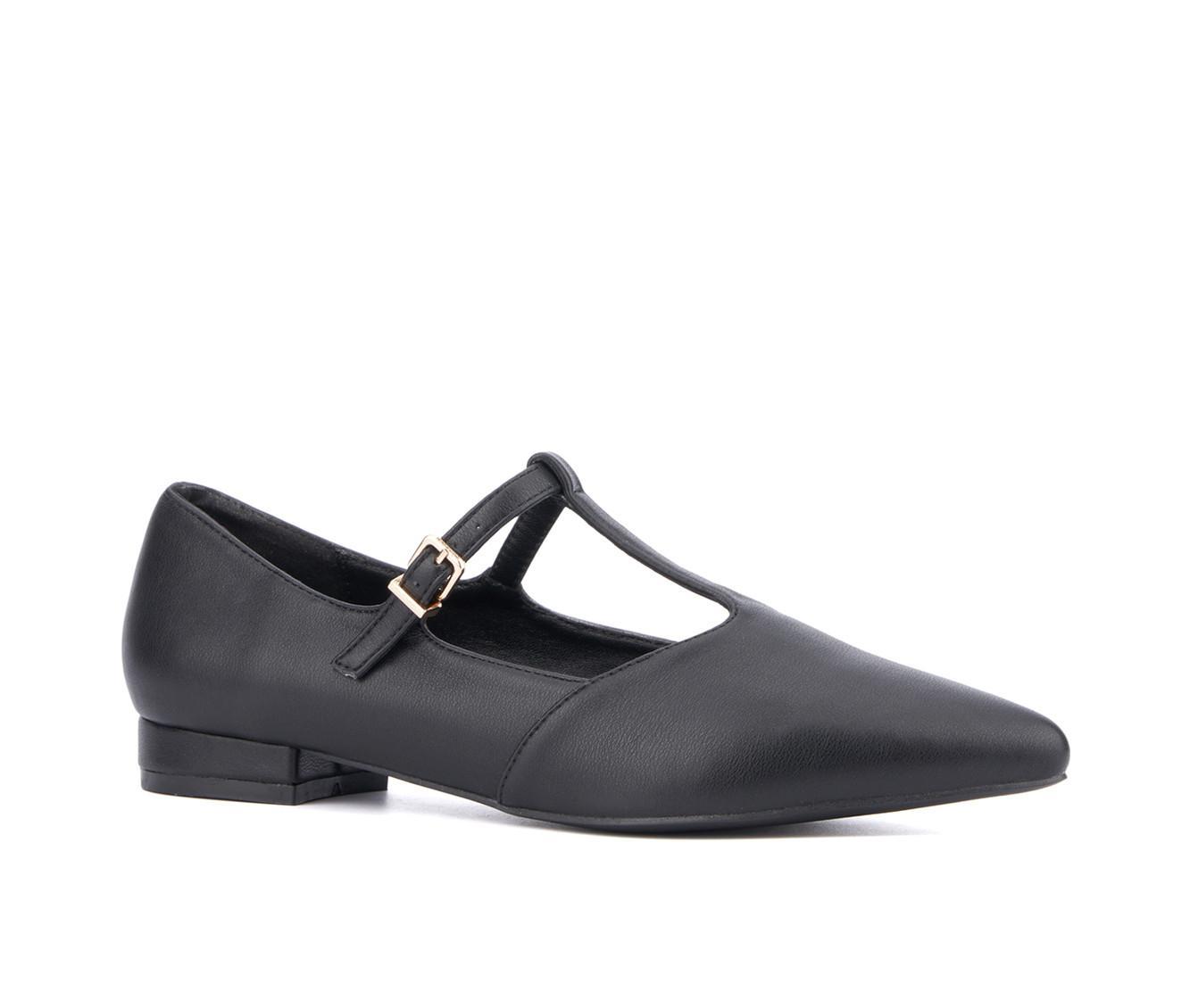 Women's New York and Company Vlada T-Strap Mary Jane Flats Product Image