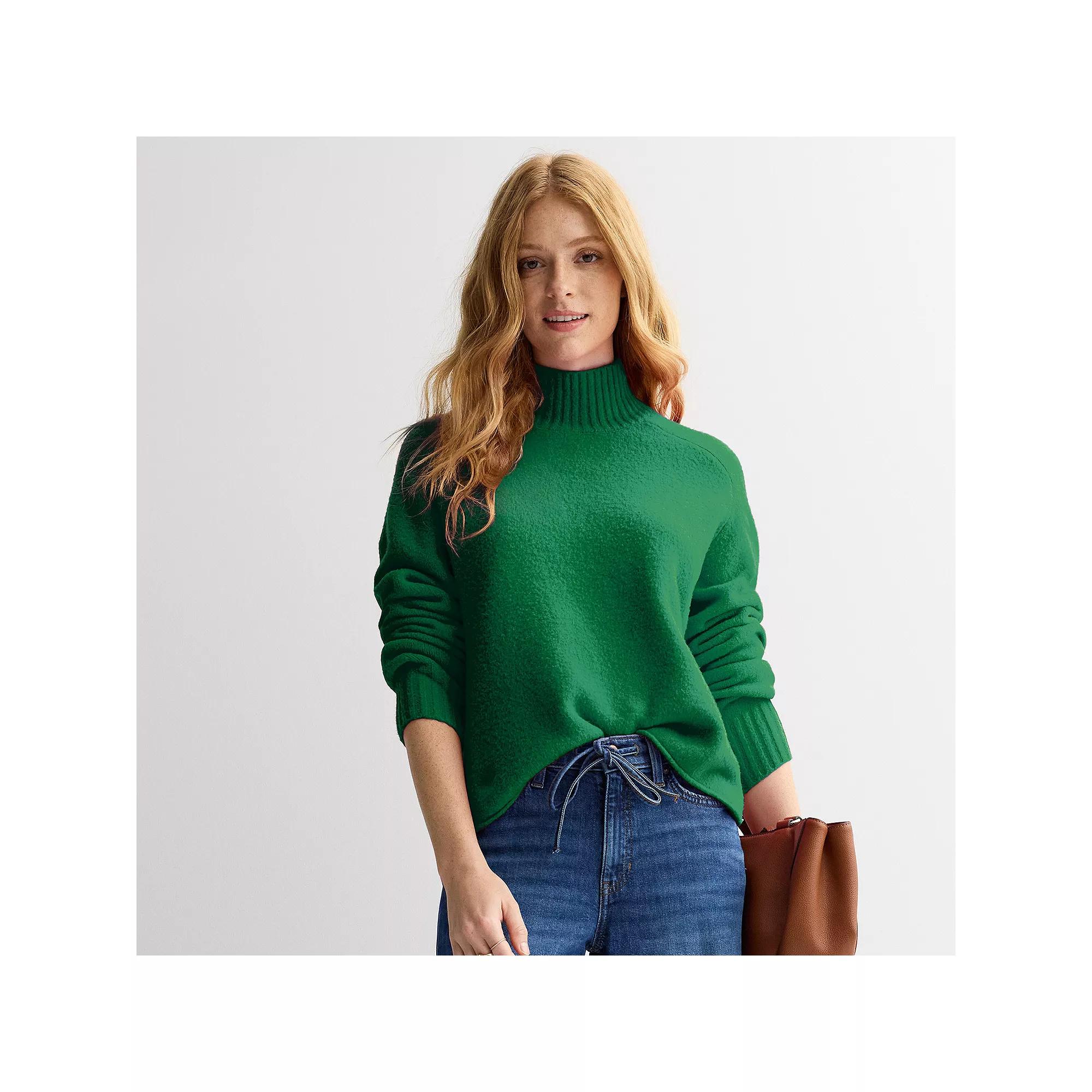 Women's Sonoma Goods For Life® Plush Mockneck Sweater,  Product Image
