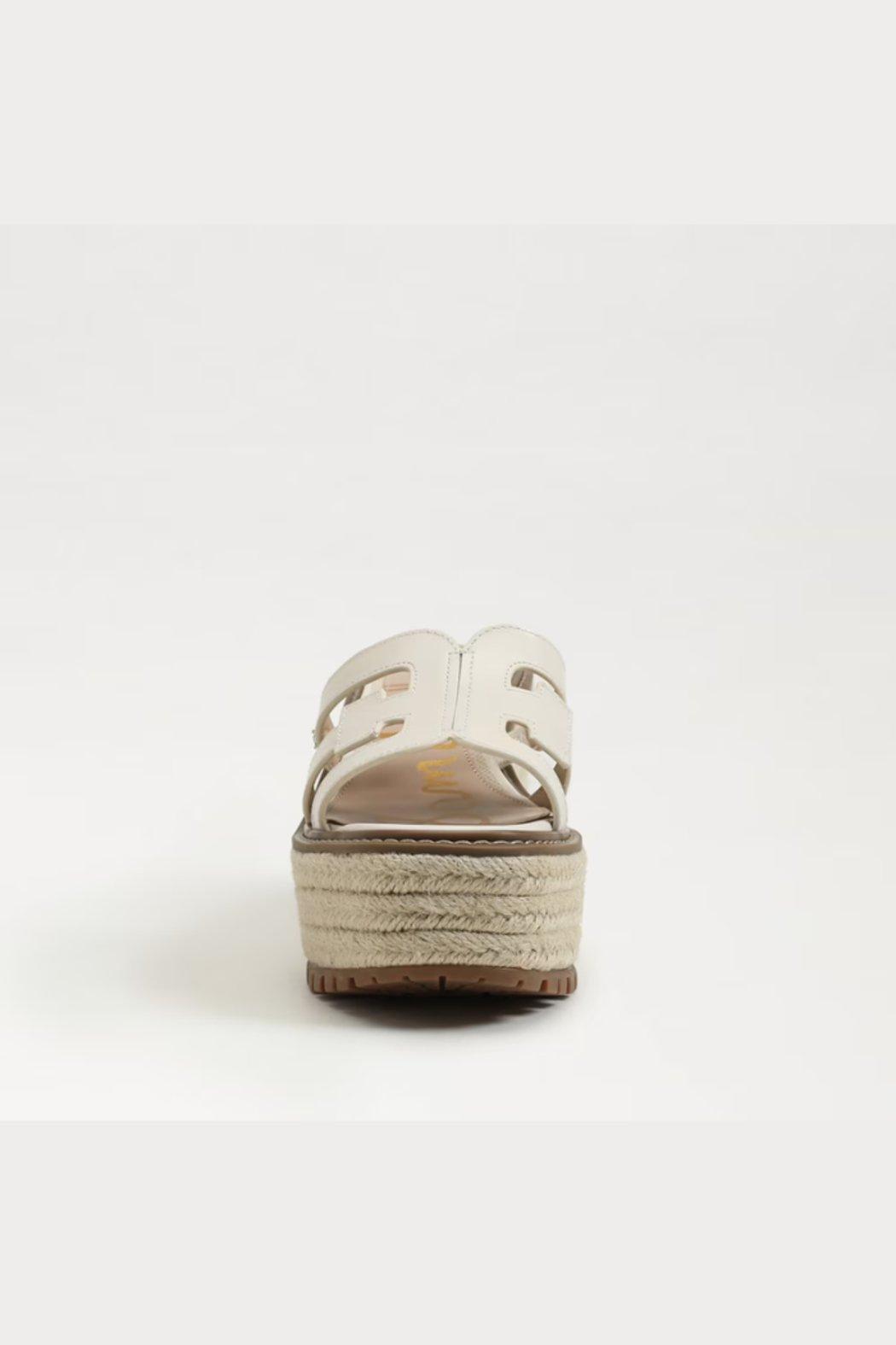 Laine Platform Wedge Sandal - Ivory Leather Product Image