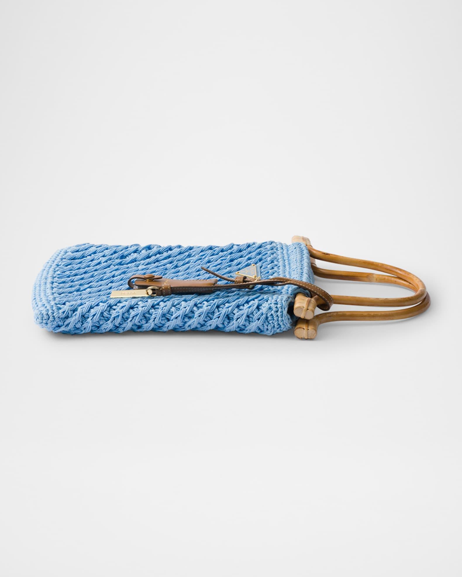 Cotton Crochet Mini Top-Handle Bag Product Image