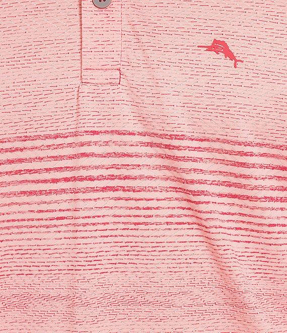 Tommy Bahama IslandZone Sea Island Stripe Short Sleeve Polo Shirt Product Image
