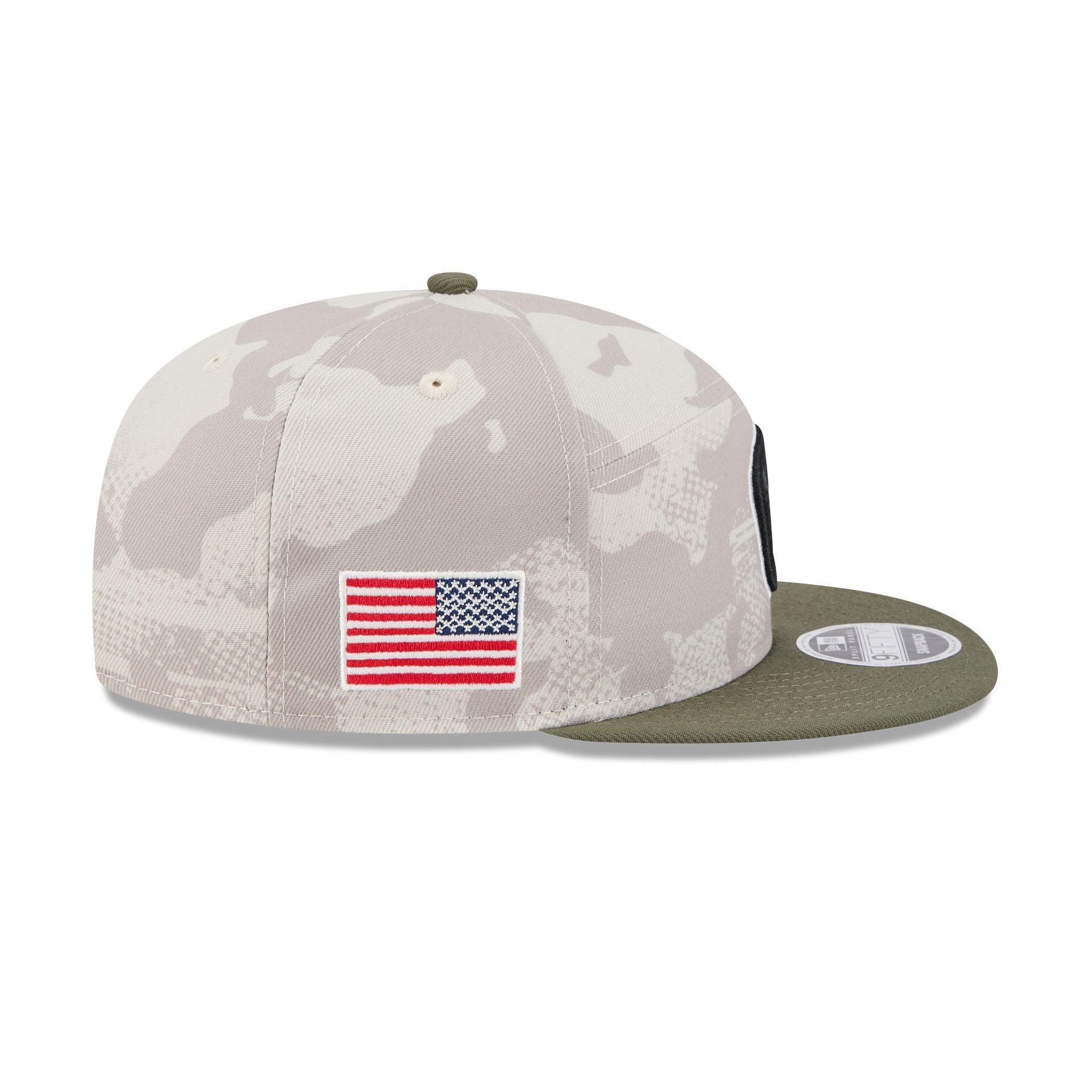 Milwaukee Brewers Armed Forces Day 2025 Split Panel 9FIFTY Snapback Hat Male Product Image