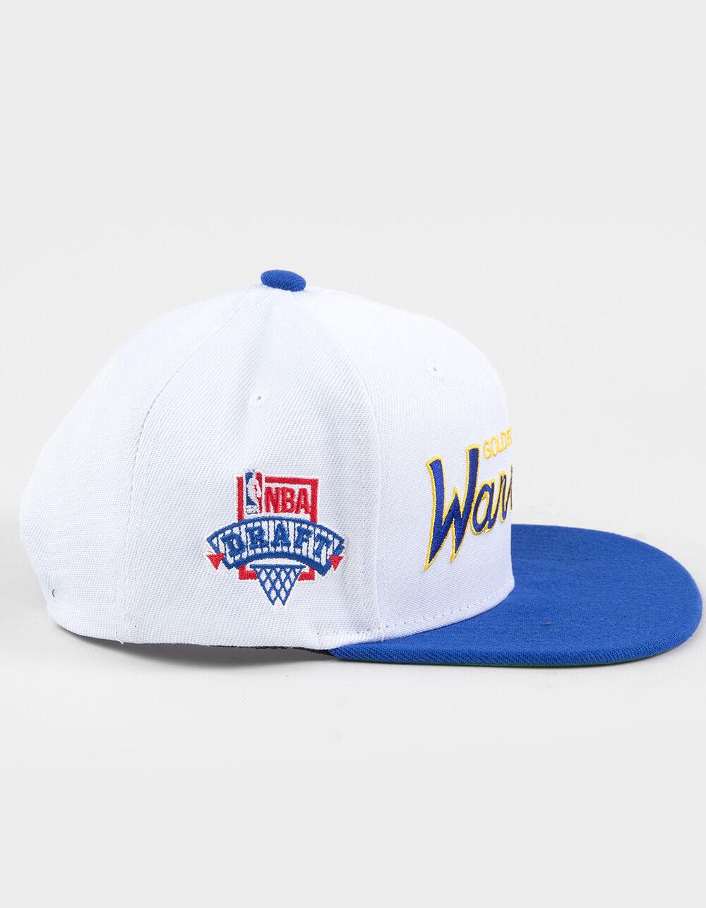 MITCHELL & NESS Golden State Warriors Draft Snapback Hat - WHITE Product Image