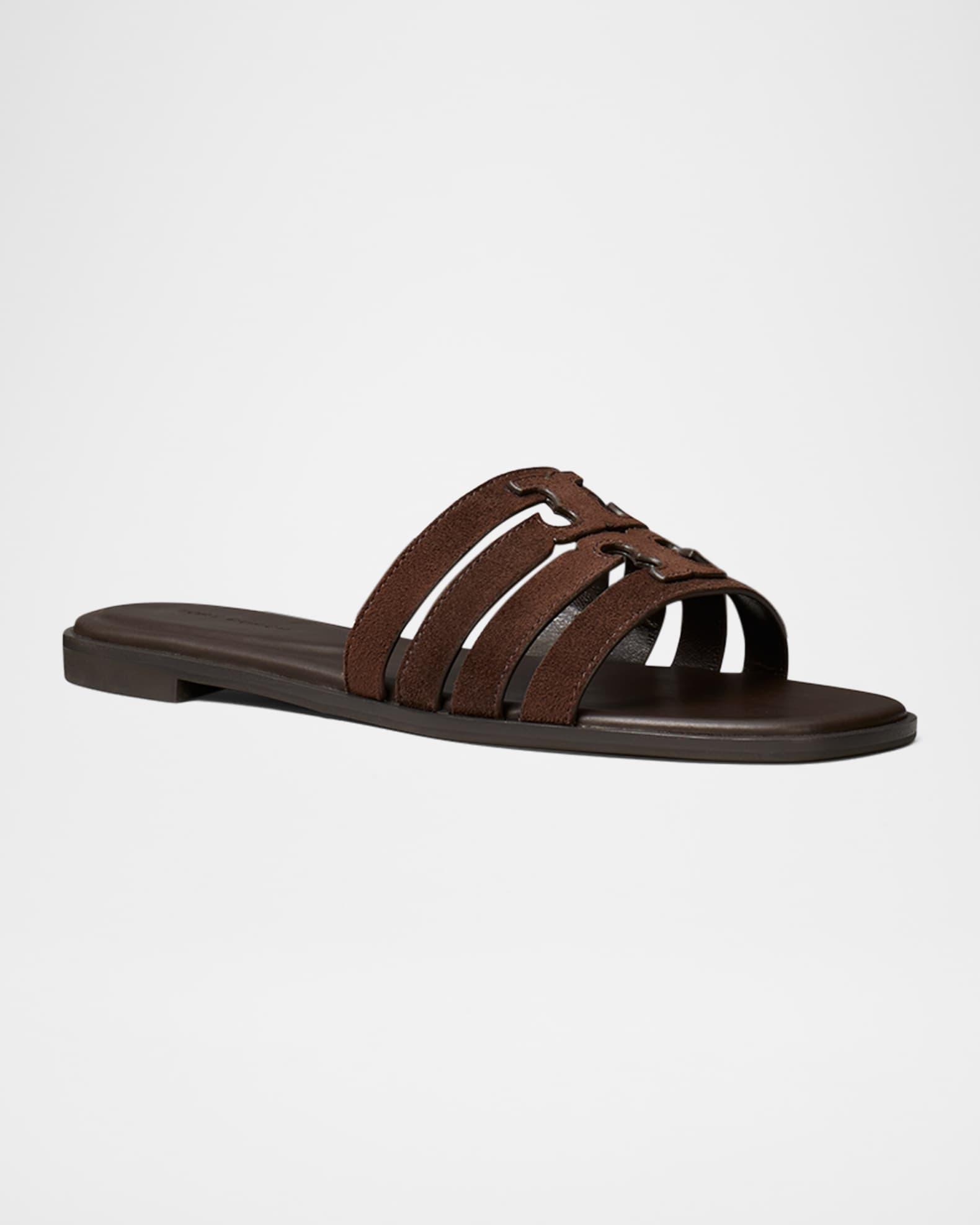 Ines Suede Cage Slide Sandals Product Image