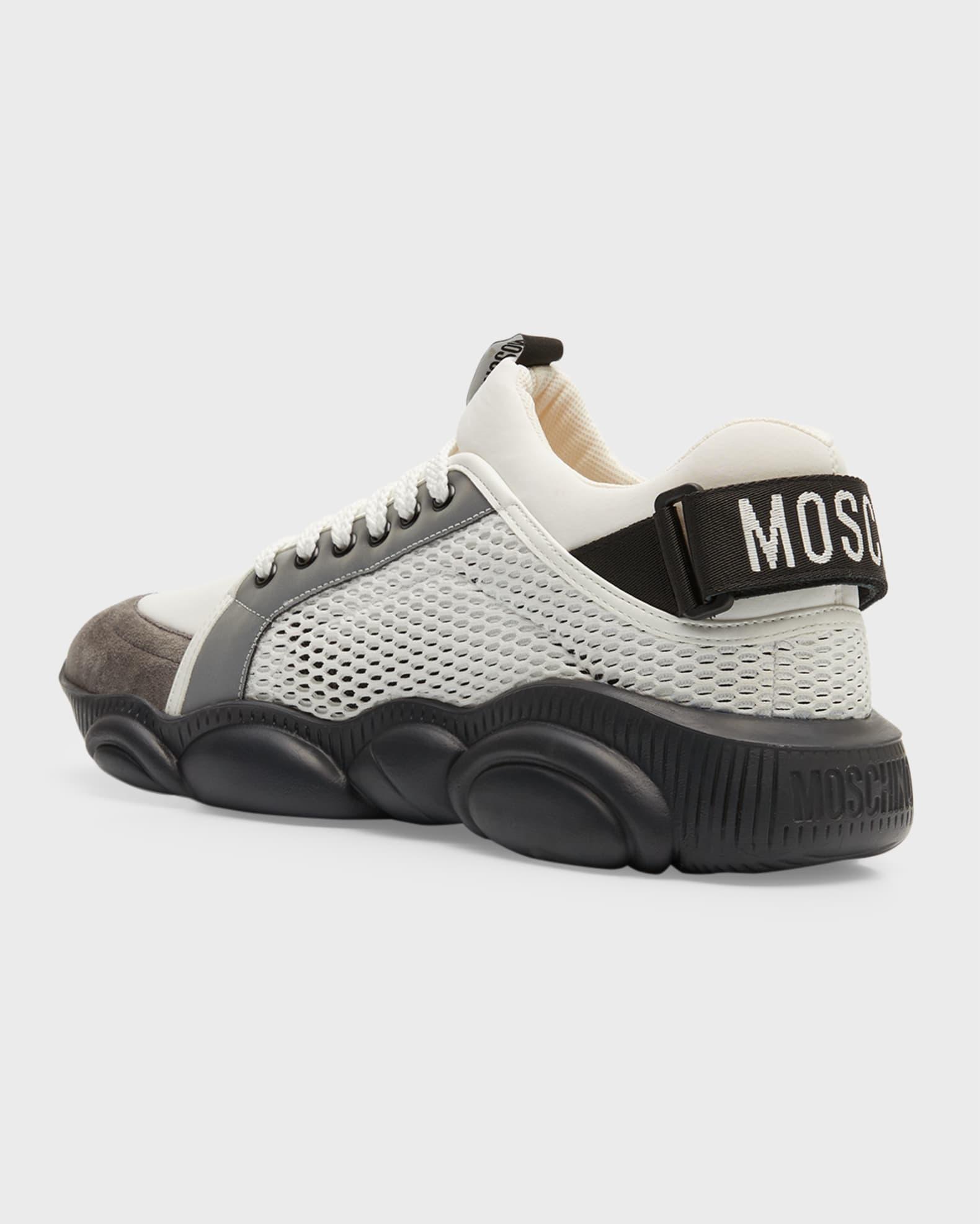 Men's Mesh Bubble Teddy Low-Top Sneakers Product Image