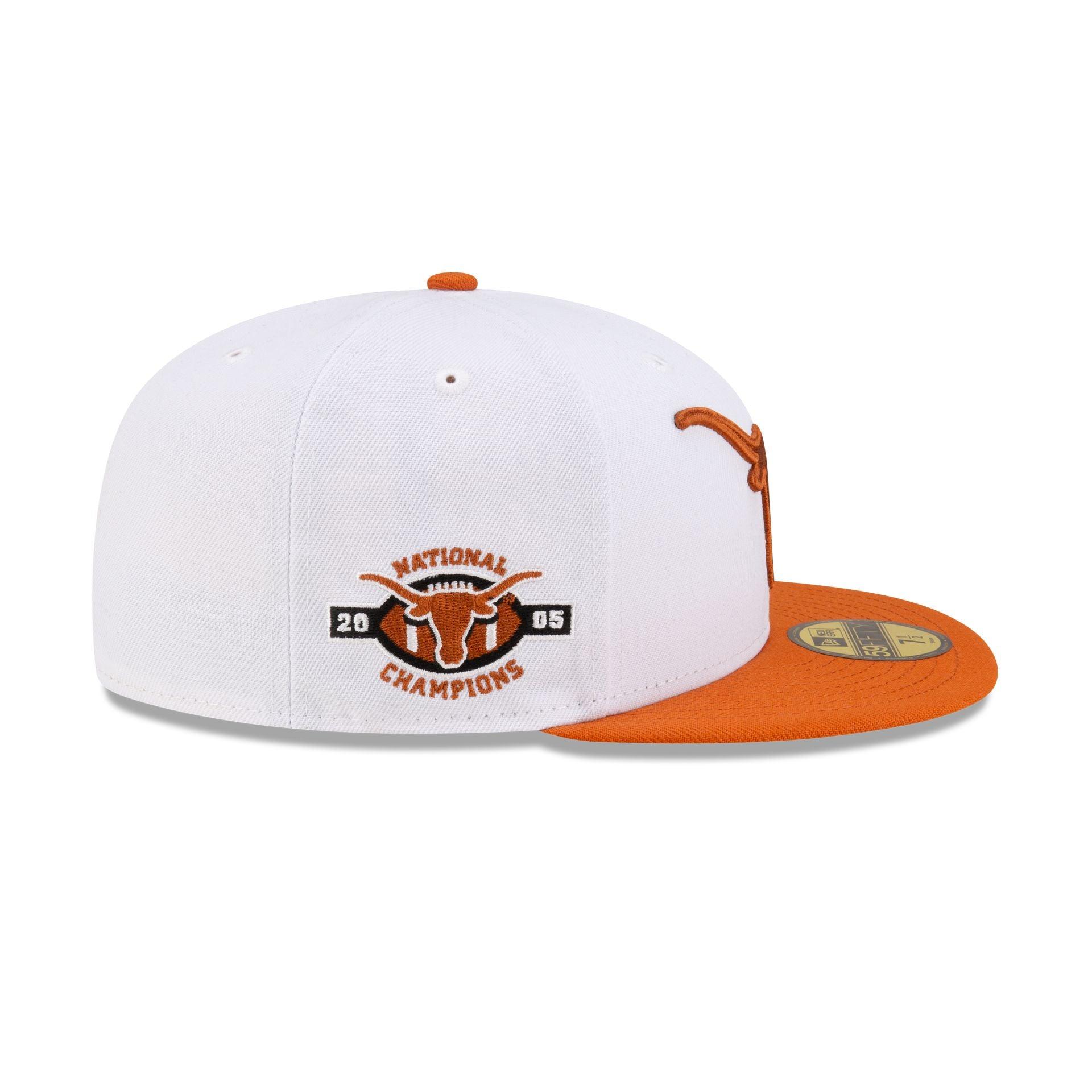 Texas Longhorns White 59FIFTY Fitted Hat Male Product Image