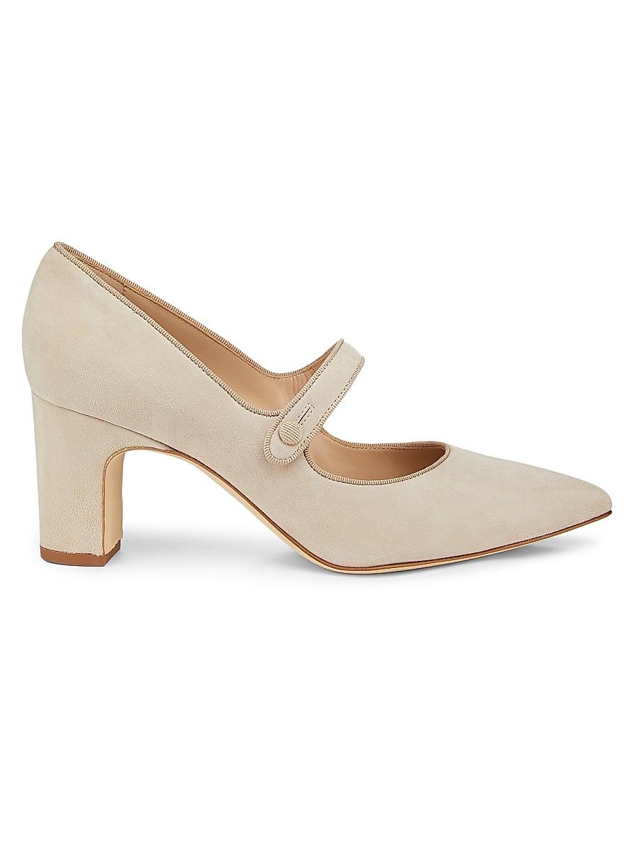 Womens Campariba Suede Block-Heel Pumps Product Image