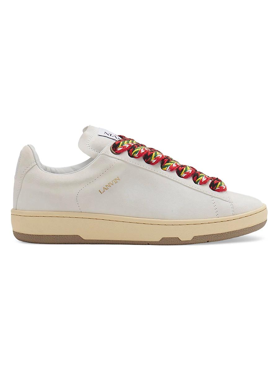 Lanvin Womens Suede Lite Curb Sneakers Product Image