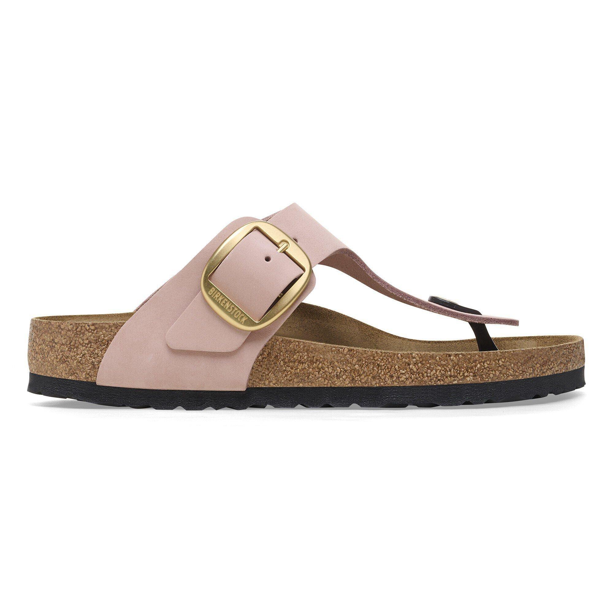 Gizeh Big Buckle Nubuck Leather Soft Pink Product Image