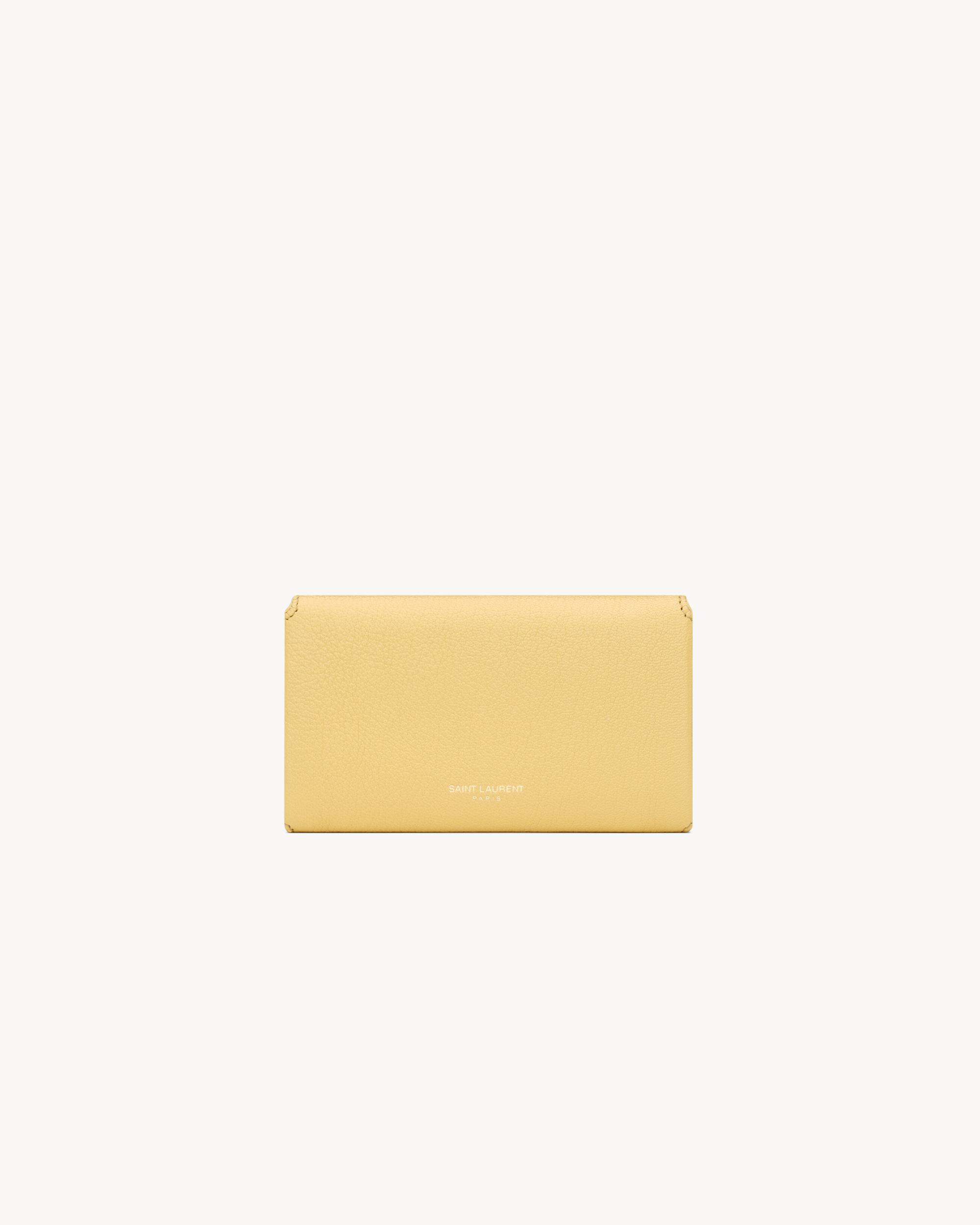 CASSANDRE MATELASSÉ MULTI-FOLDED WALLET IN GRAIN DE POUDRE LEATHER Product Image
