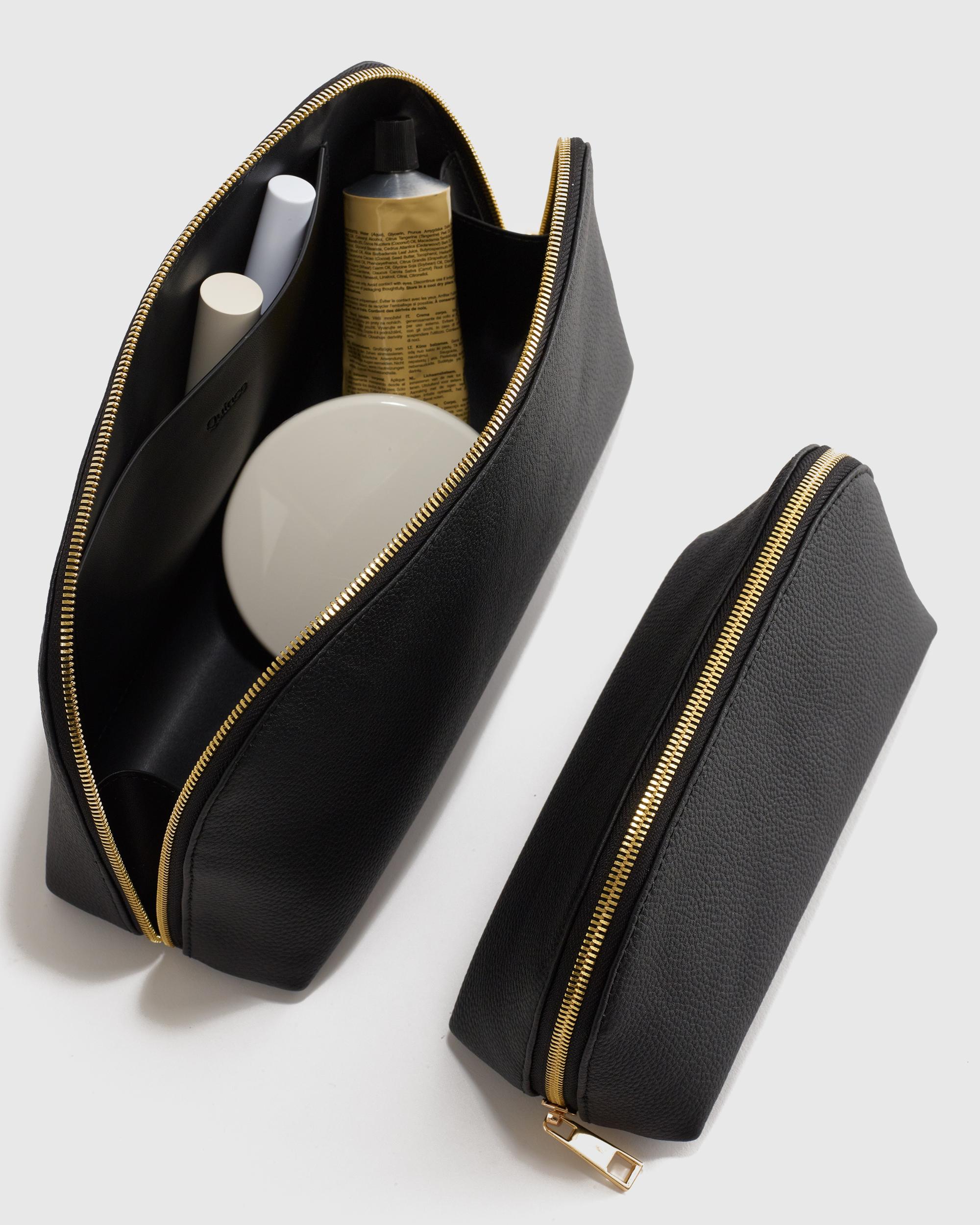 Quince | Women's Italian Leather Pouch Travel Set Product Image