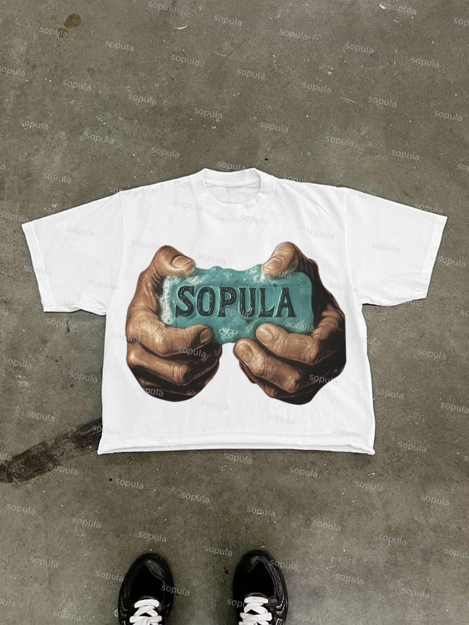 Sopula Vintage Graphic Cropped T-shirt Product Image
