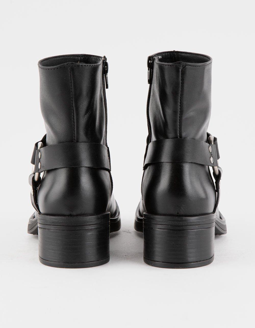 STEVE MADDEN Adena Harness Womens Moto Boots - BLACK Product Image