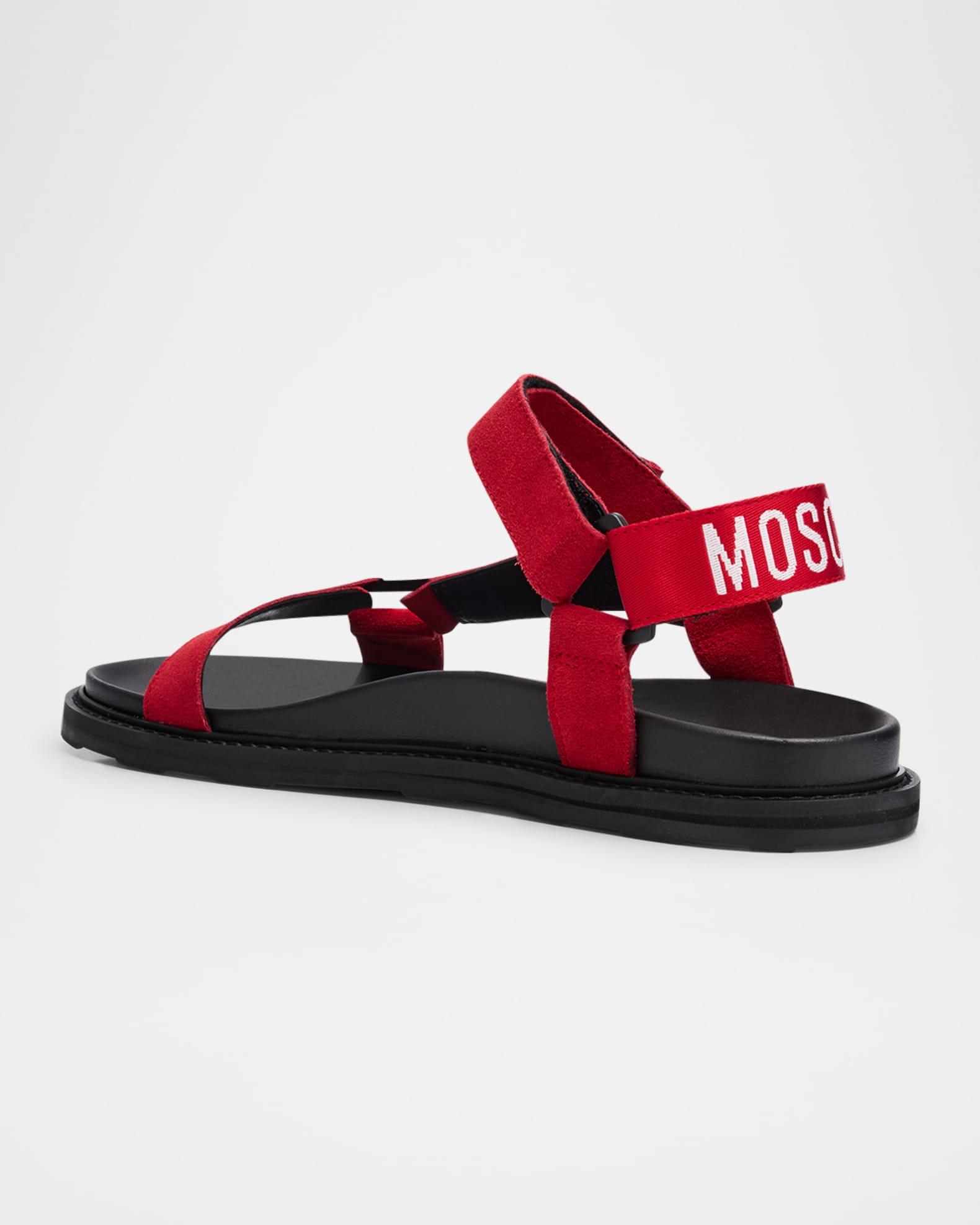 Men's Leather and Suede Sandals Product Image