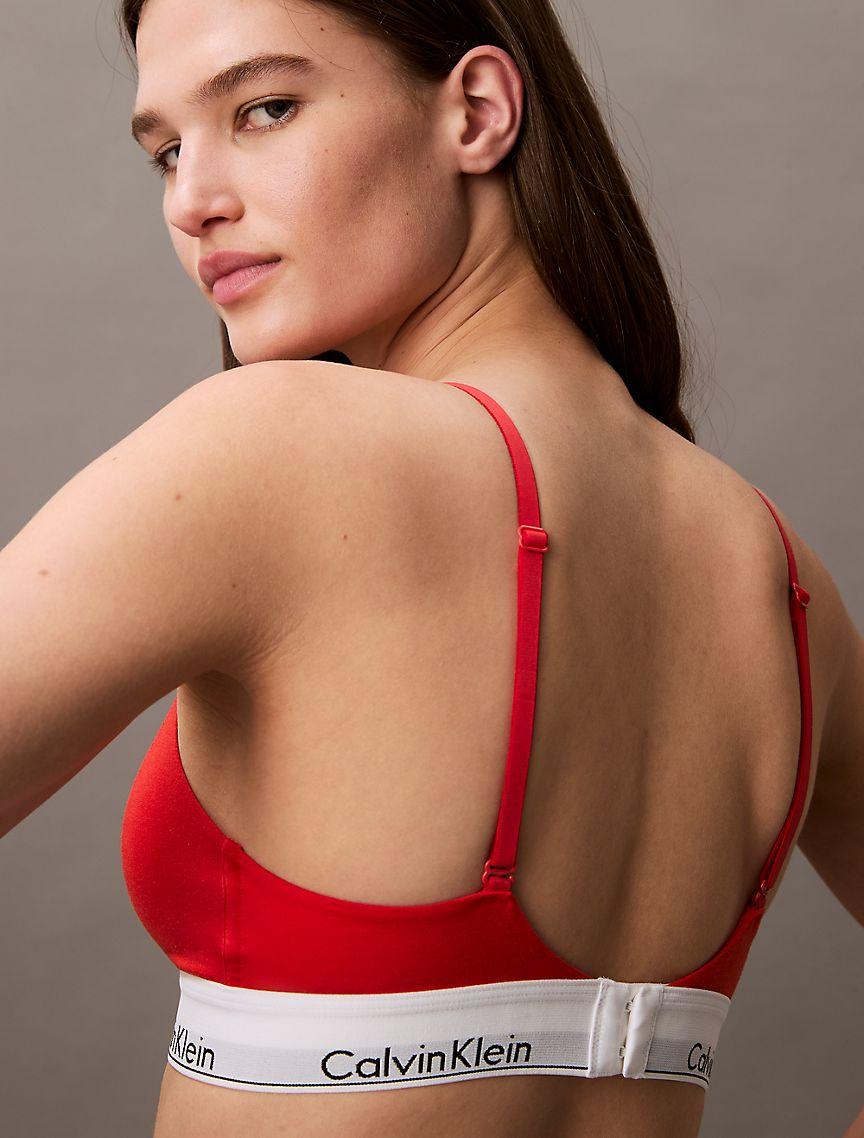 Icon Cotton Modal Lightly Lined Triangle Bralette Product Image