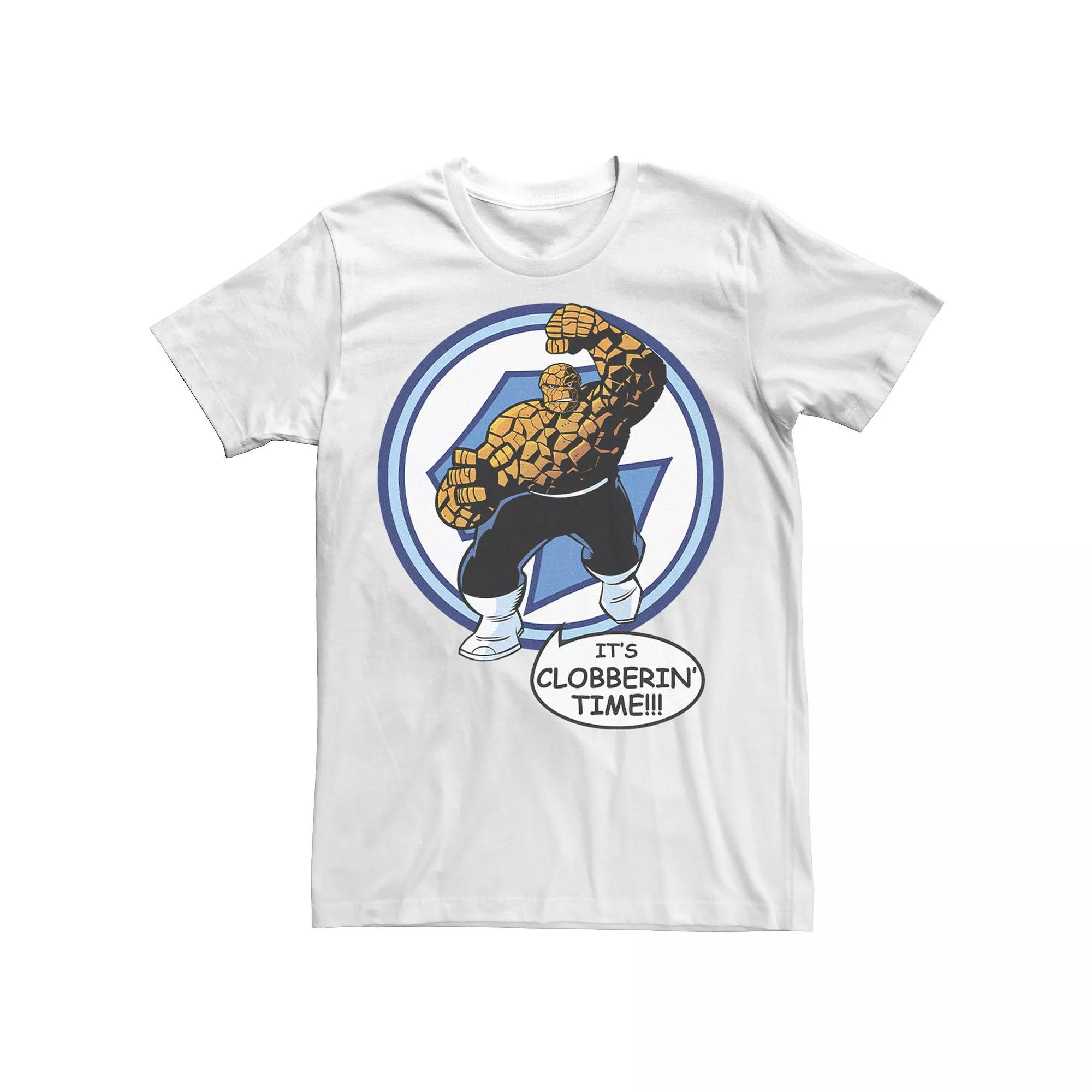 Men's Marvel Fantastic Four The Thing Clobberin' Time Circle Tee,  Product Image