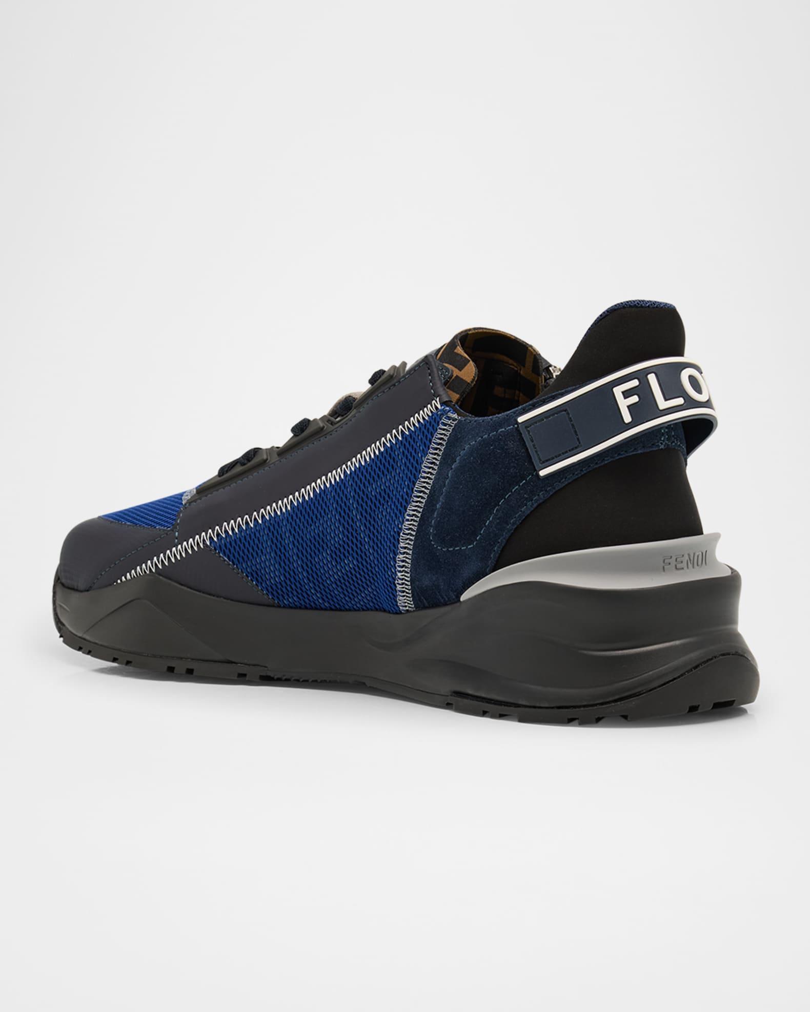 Men's Flow Mixed Media Low-Top Sneakers Product Image