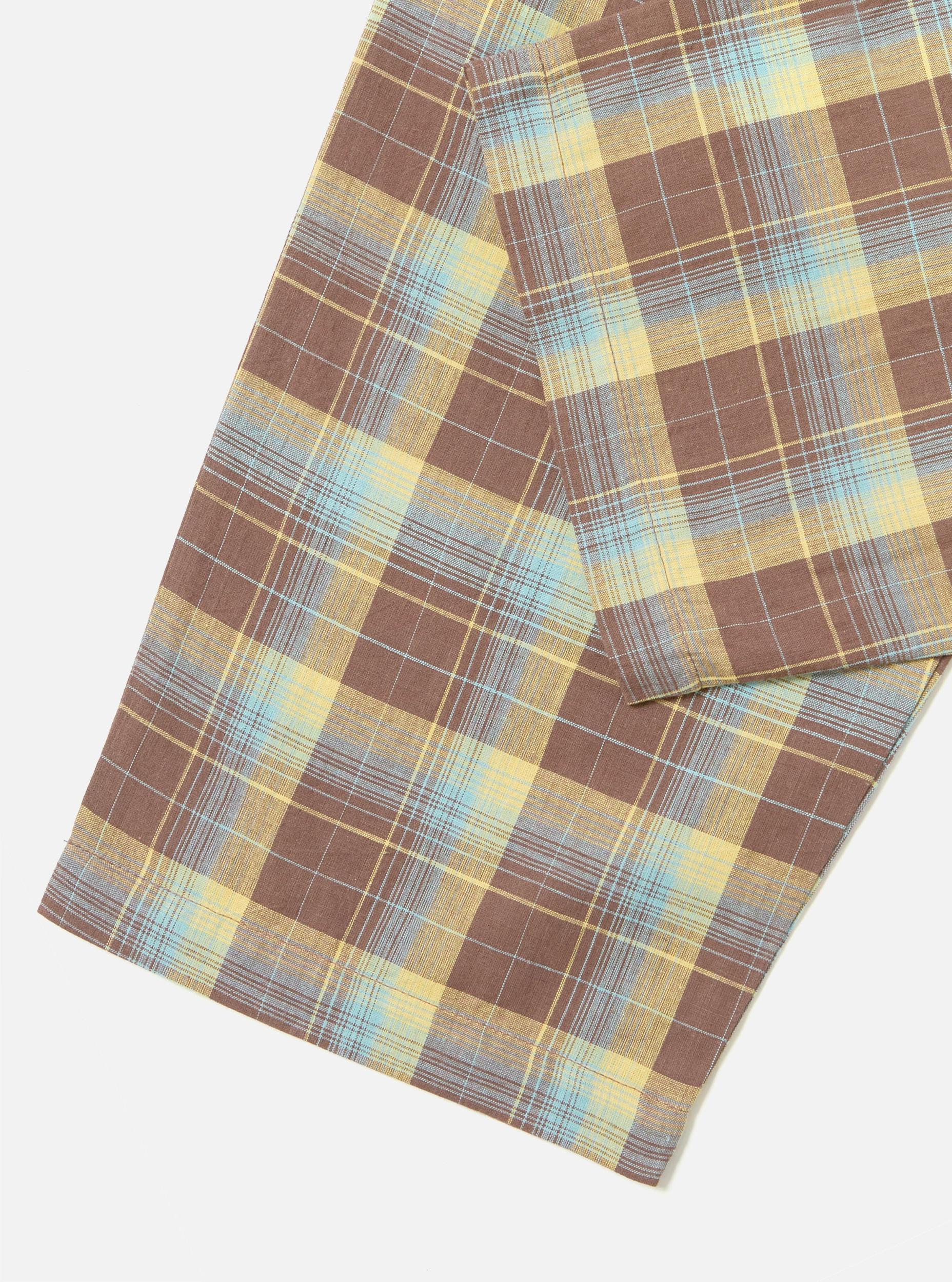 Yellow/Brown Check Pyjama Pant Product Image