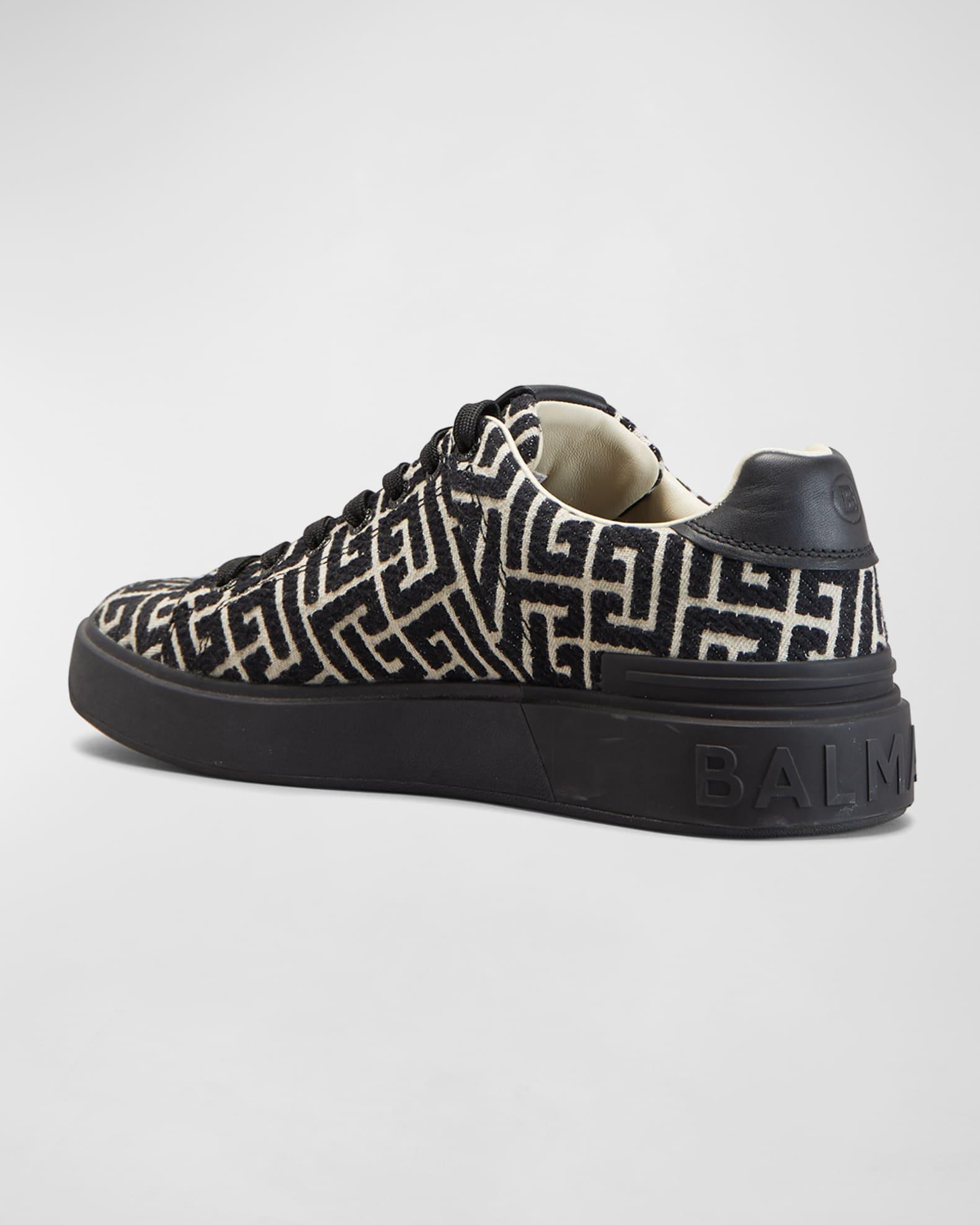 Men's B-Court Jacquard Monogram Low Top Sneakers Product Image