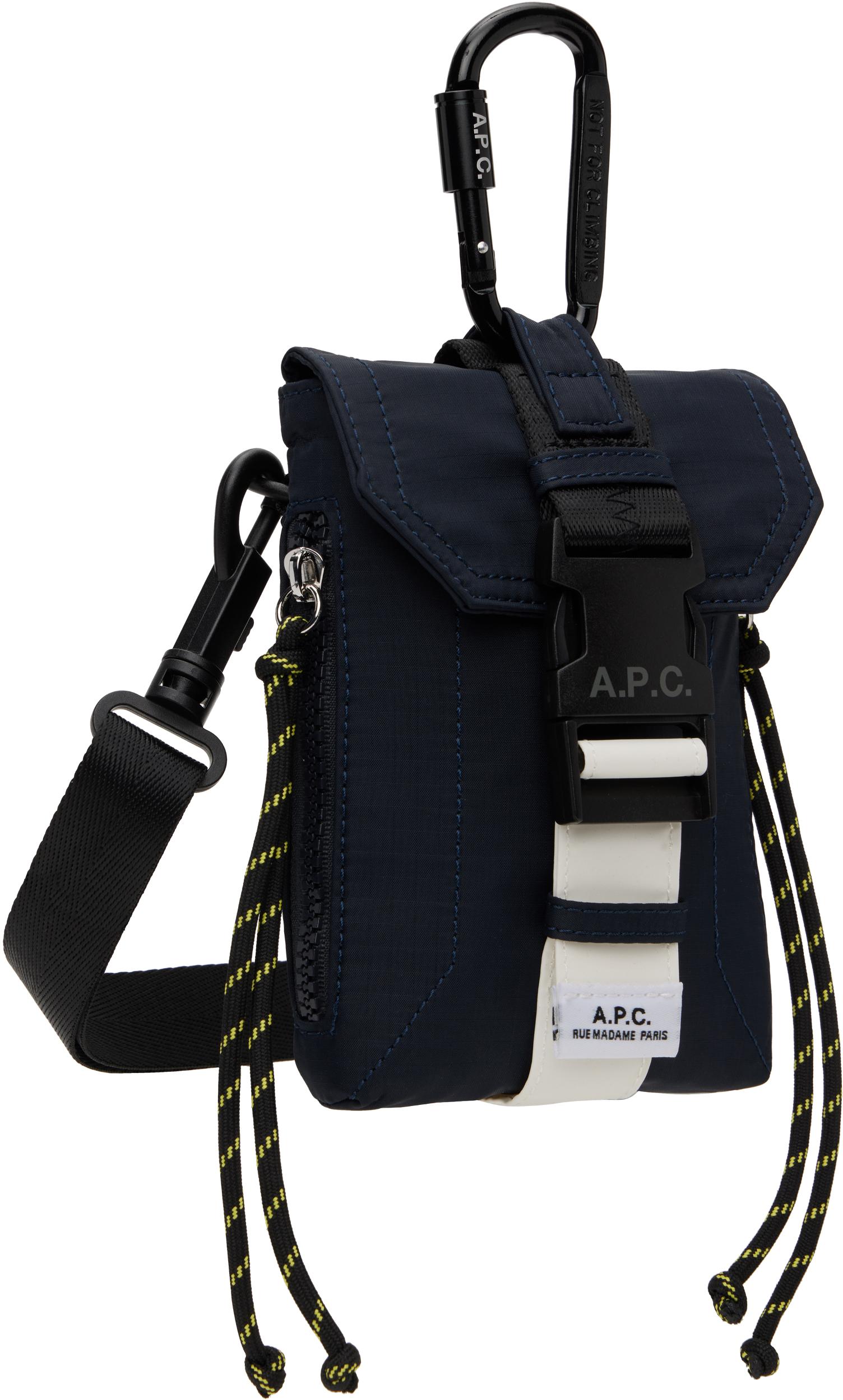 APC Navy Trek Crossbody Pouch In Iak Dark Navy Product Image