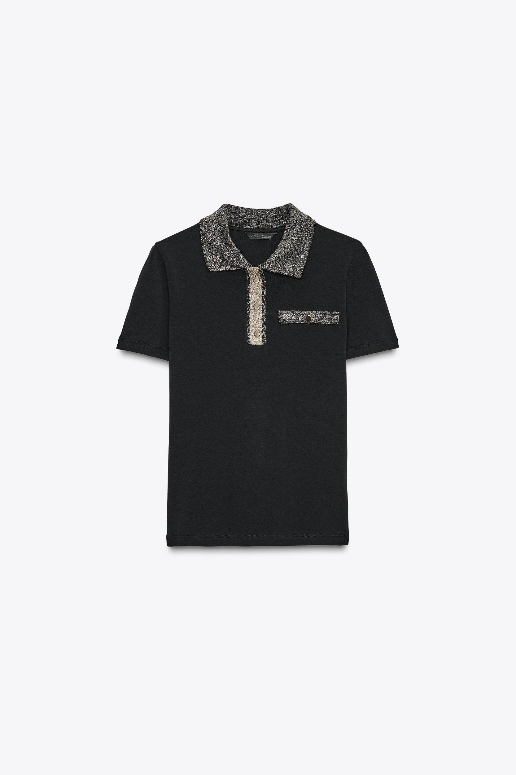 METALLIC THREAD T-SHIRT Product Image