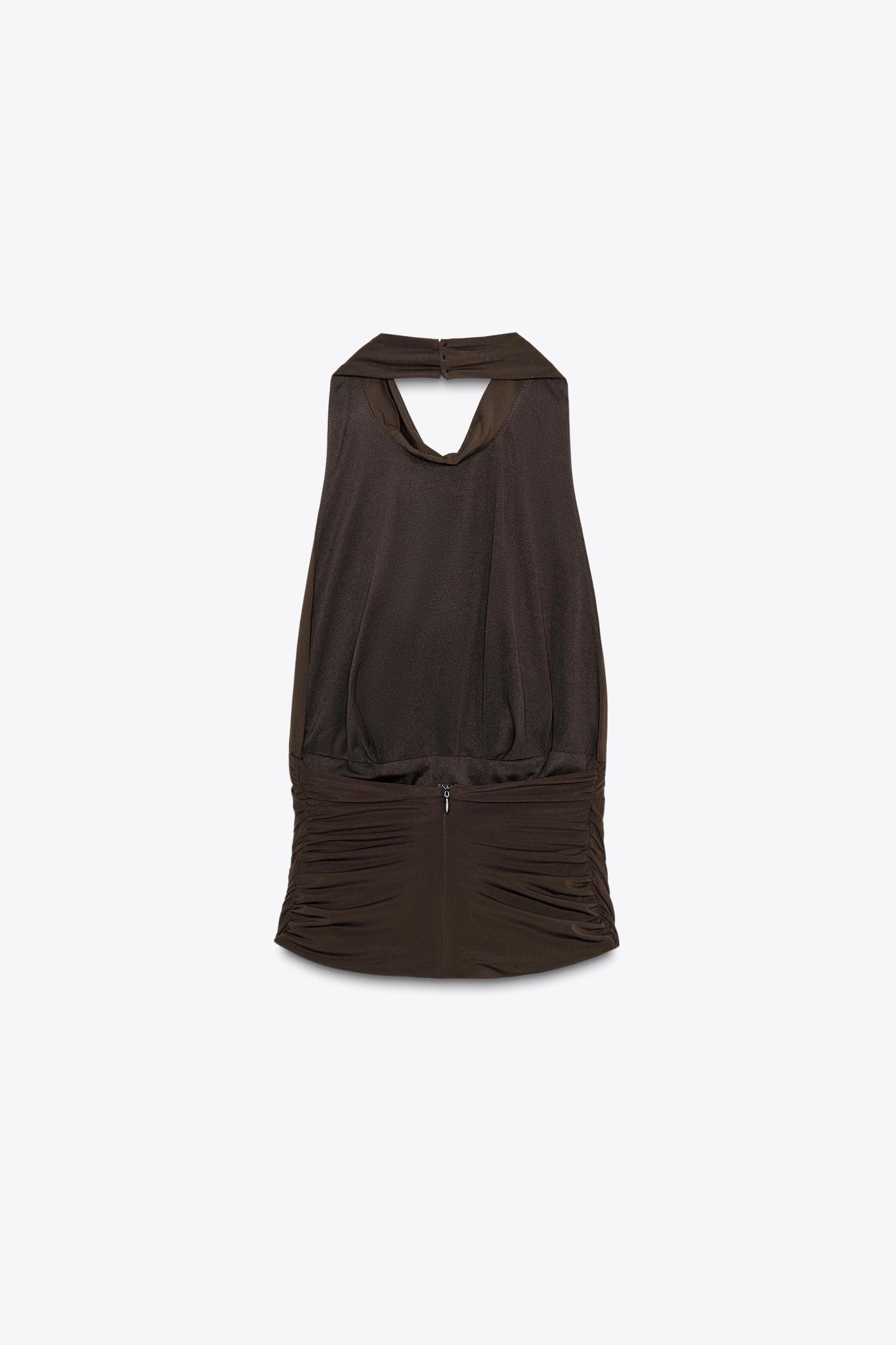 DRAPED HALTER TOP Product Image
