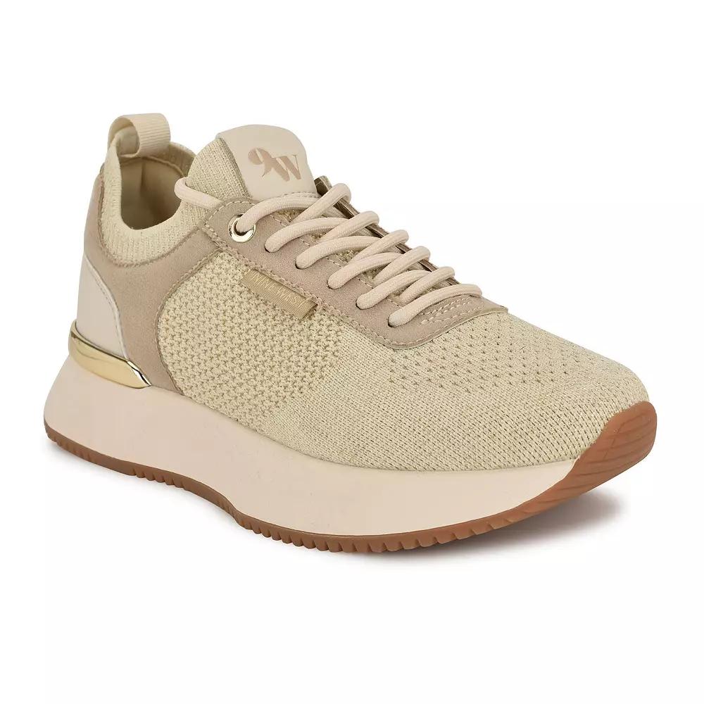 Nine West Freska Casual Lace-Up Round Toe Sneakers, Womens Product Image