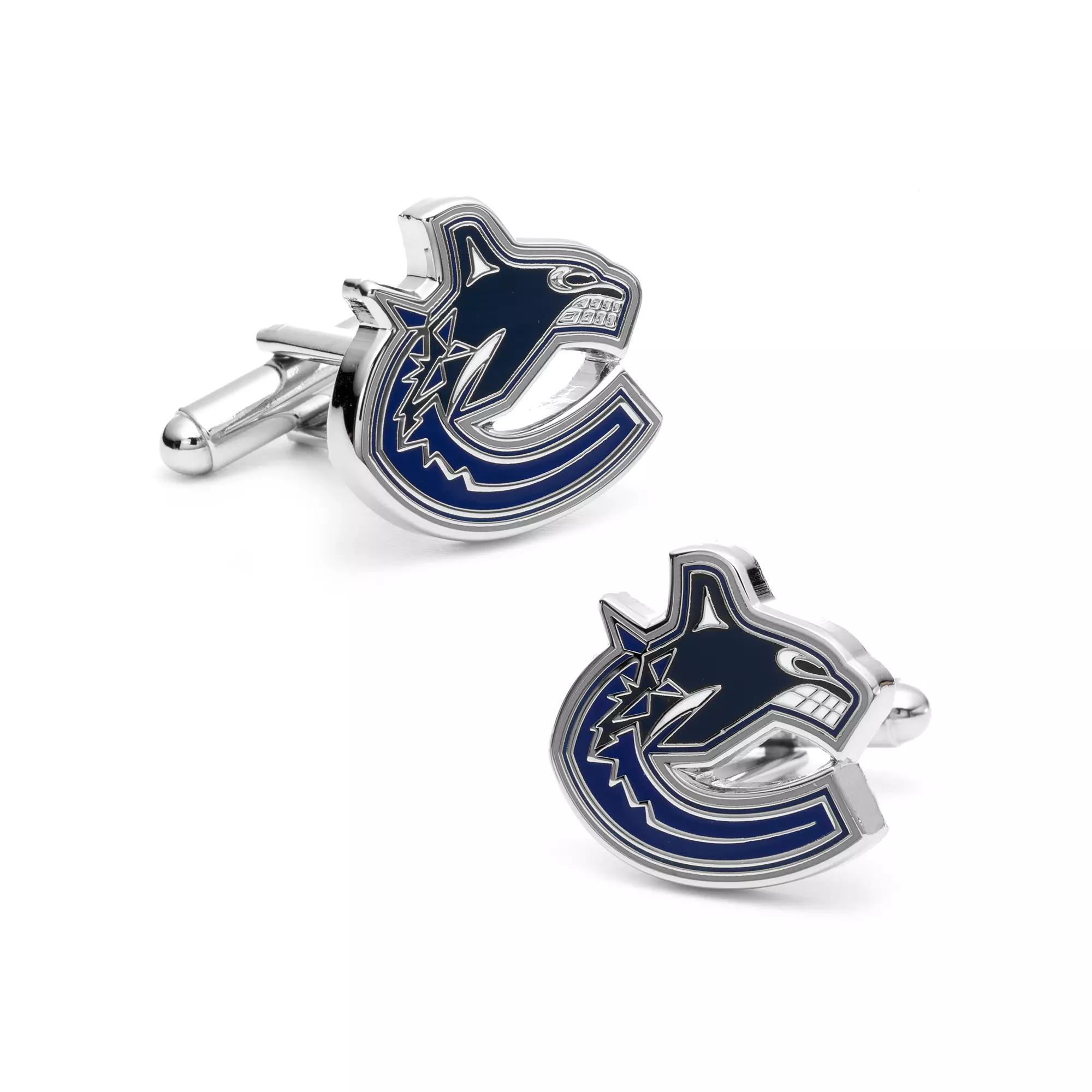 Men's Cuff Links, Inc. Vancouver Canucks Rhodium-Plated Cuff Links Product Image
