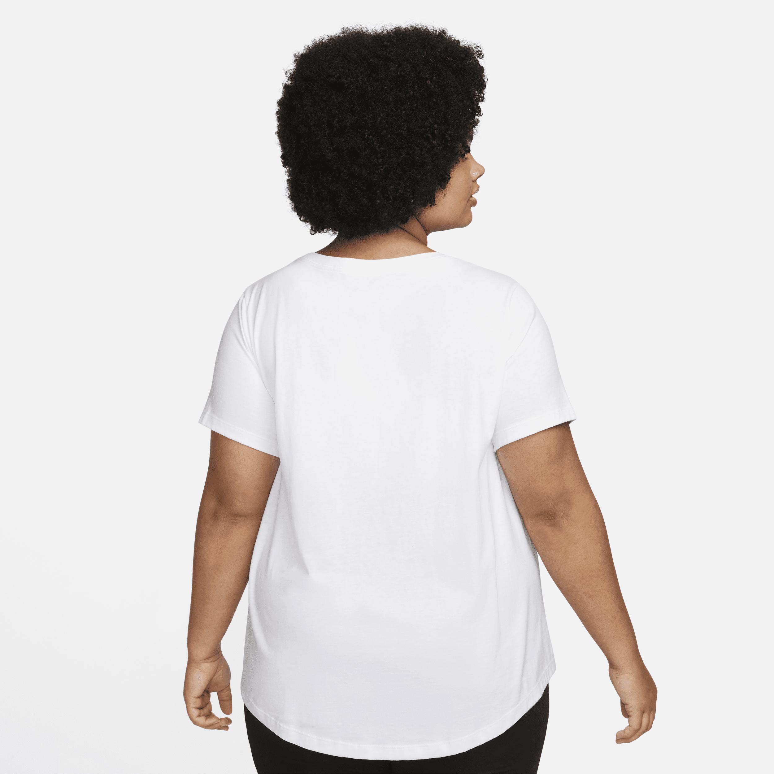 Womens Nike Sportswear Club Essentials T-Shirt (Plus Size) | FD0646-100 Product Image