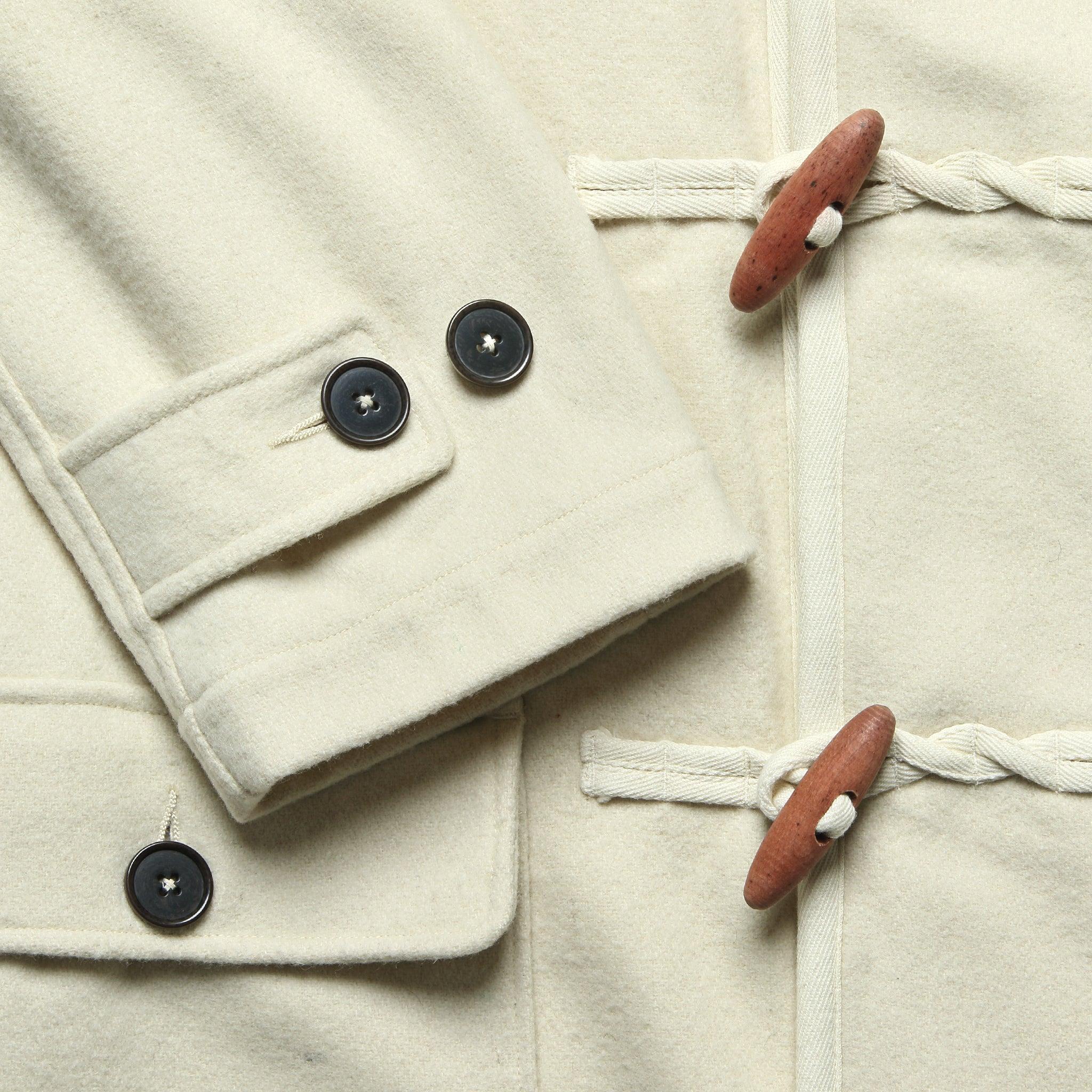 Military Duffle Coat - Mowbray Marl Ecru Product Image