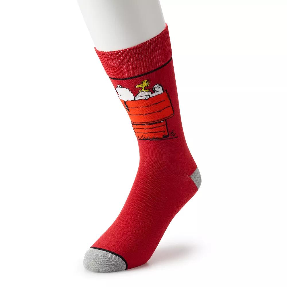 Men's Novelty Crew Socks, Peanuts Product Image