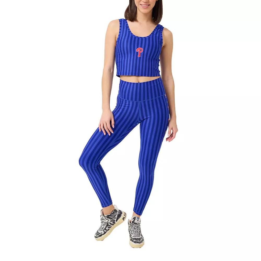 Women's Terez Royal Philadelphia Phillies Printed Crop Tank Top, Size: XL, Blue Product Image