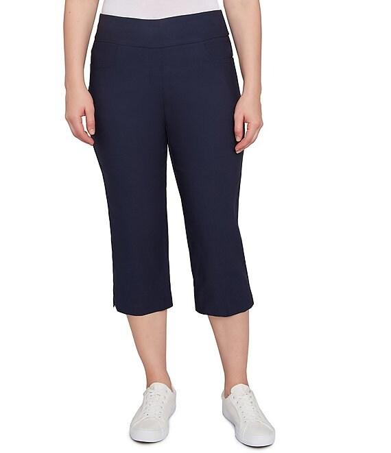 Ruby Rd. Petite Size Stretch Straight Leg Pull-On Capri Pants Product Image
