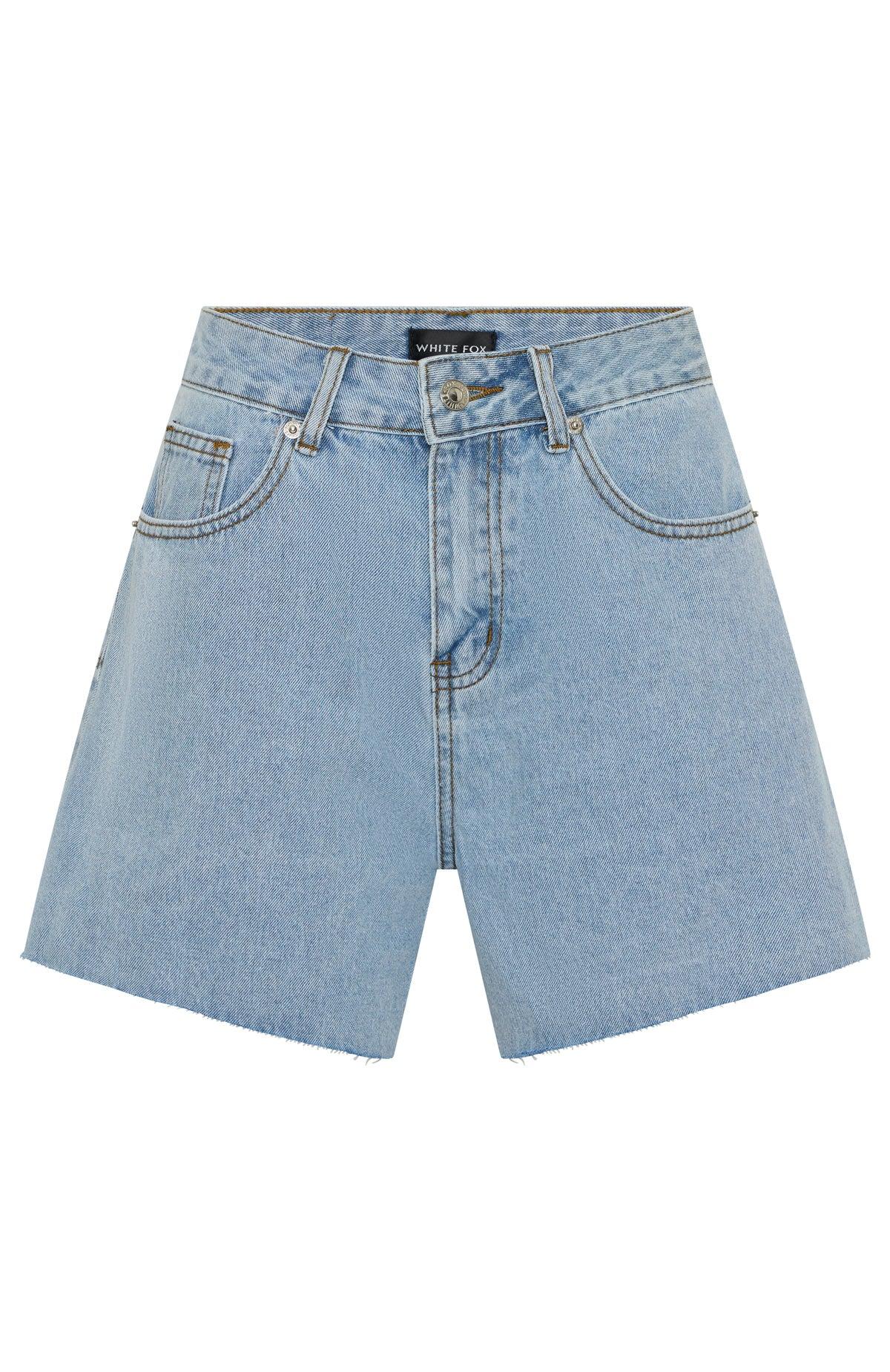Keep It Brief Denim Shorts Light Blue Product Image