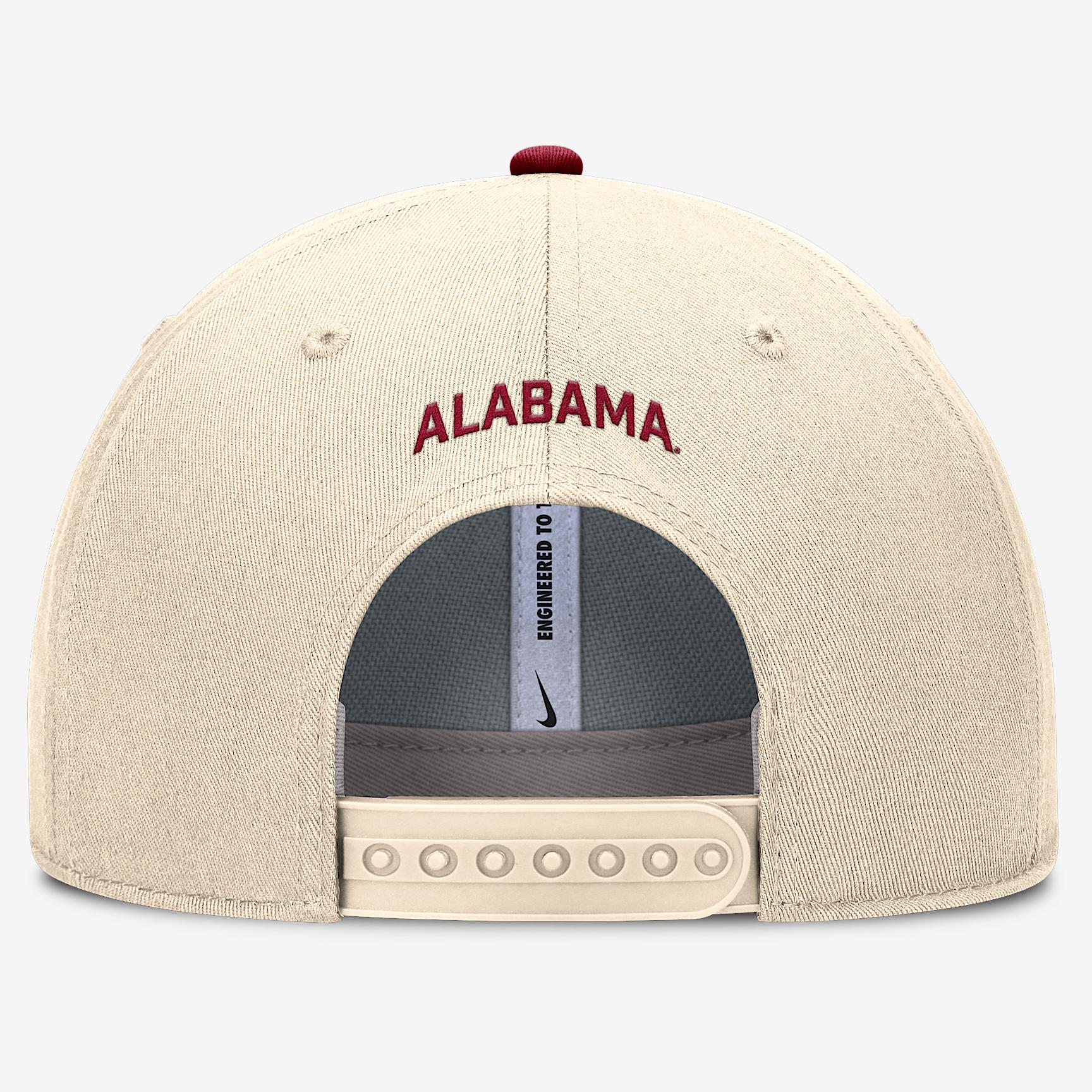 Alabama Primetime Rise Nike Mens Dri-FIT College Trucker Adjustable Hat | NC940C3BABN-A82 Product Image