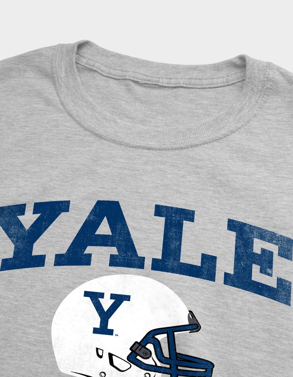 YALE UNIVERSITY Spirit Collection Helmet Mens Tee - HEATHER GRAY Product Image