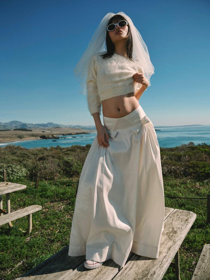 Orsa Maxi Skirt — White Product Image