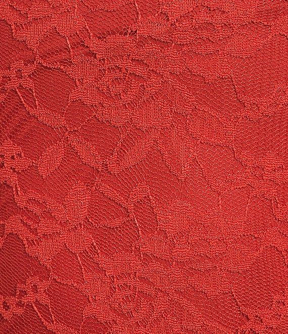 NIA Vetiver Square Neck Lace Long Dress Product Image