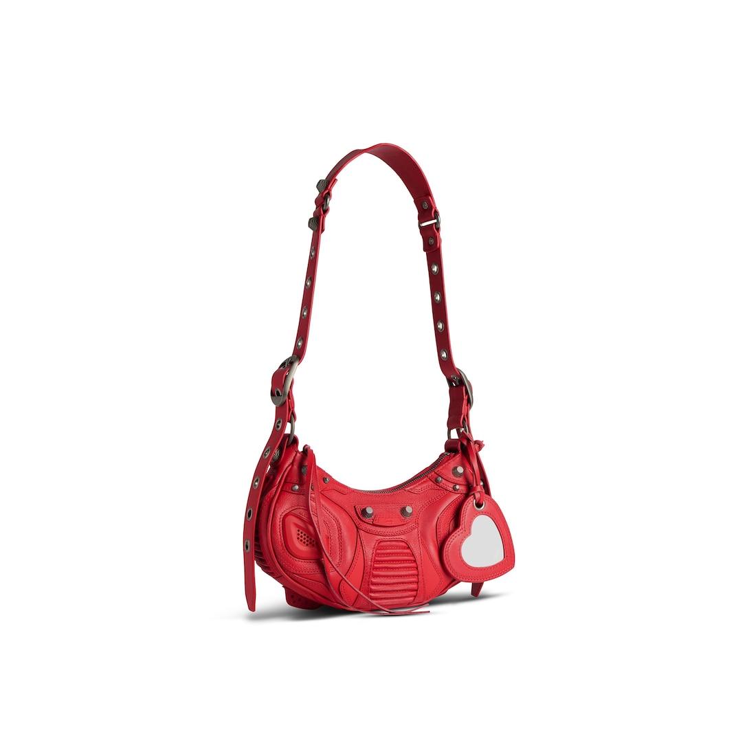Women's Le Cagole Shoulder Bag Xs in Red Product Image