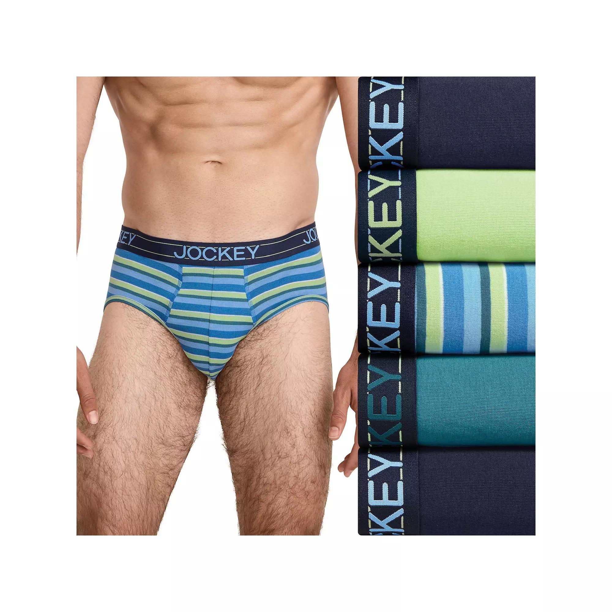 Men's Jockey® 5-Pack Lightweight Cotton Blend Brief,  Product Image