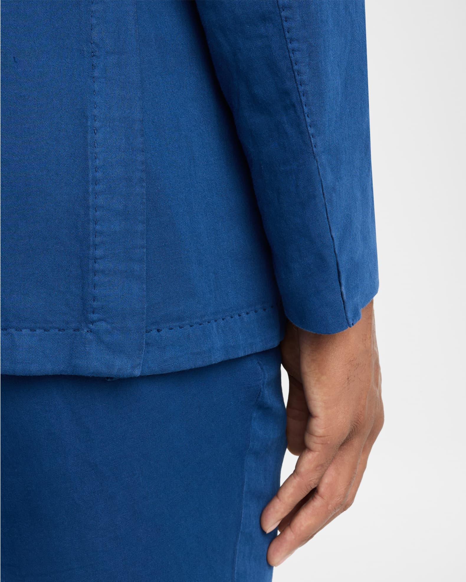 Men's Garment-Dyed Cotton and Linen Suit Product Image