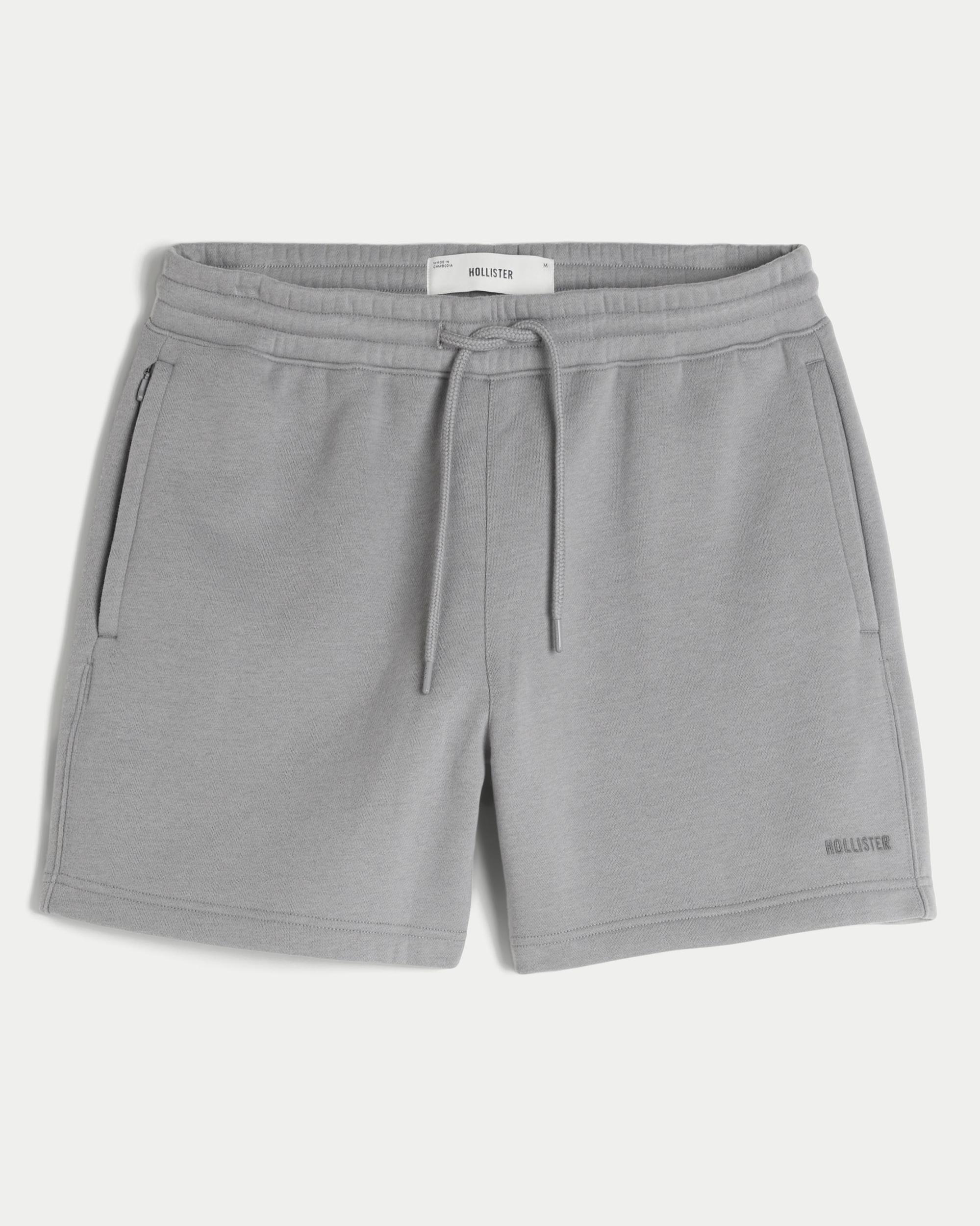 Mid-Thigh Loose Fleece Shorts Product Image