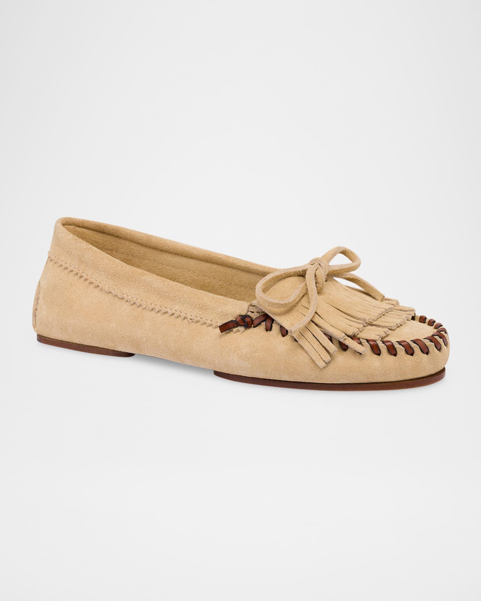 Indiana Suede Fringe Mocassin Loafers Product Image