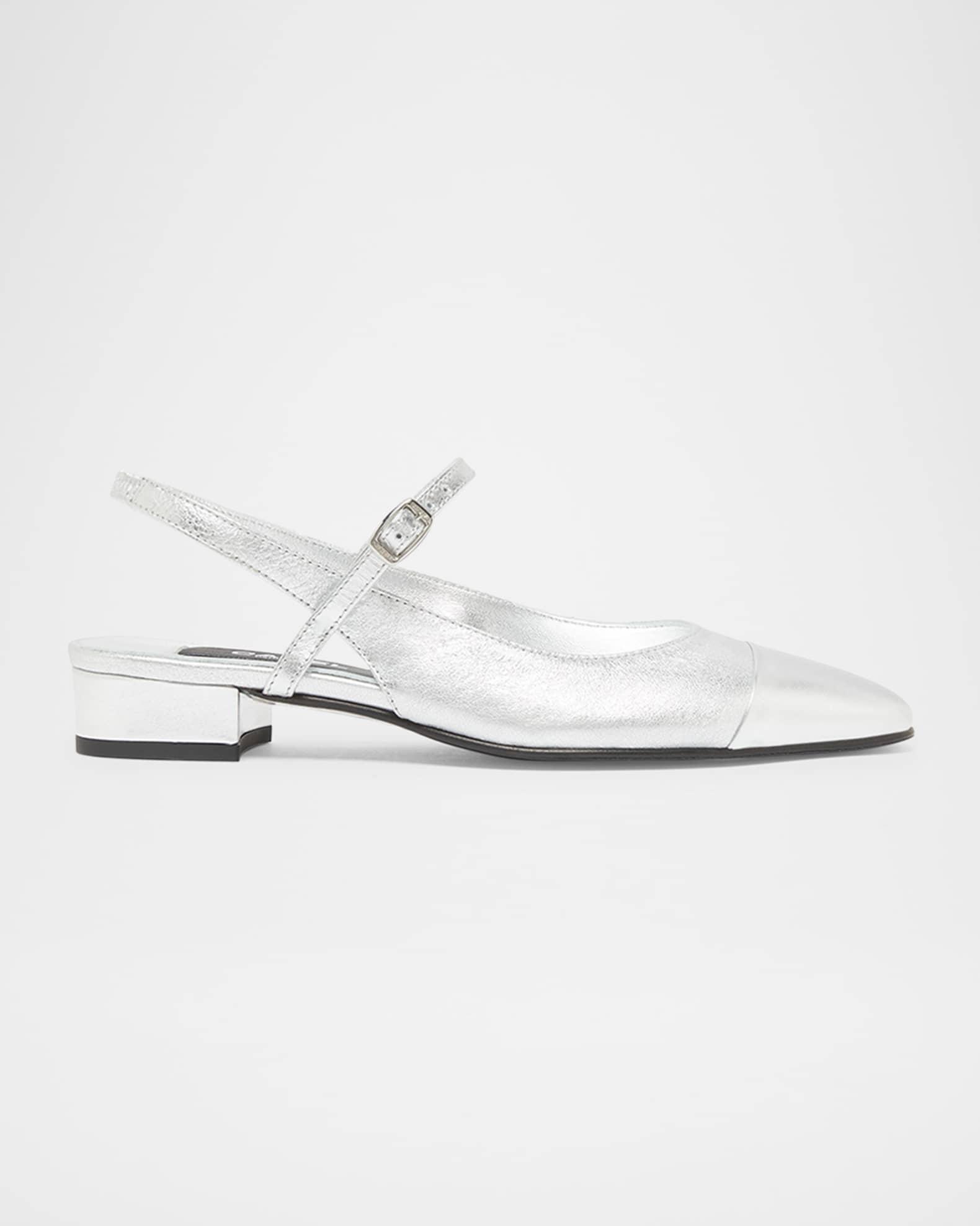 Oceano Metallic Mary Jane Slingback Flats Product Image